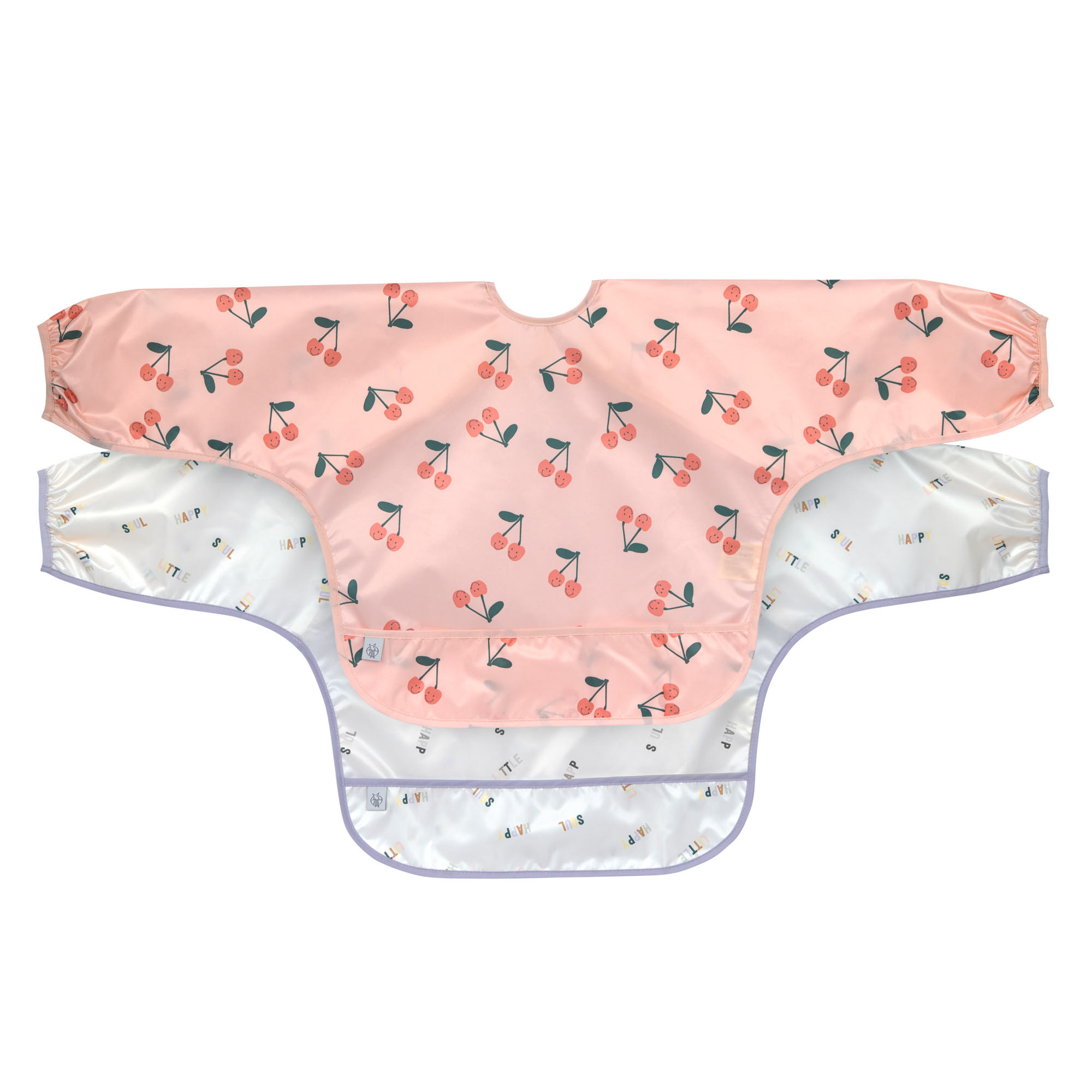 Lässig Long Sleeve Bib 2 pcs Happy Fruits Cherry