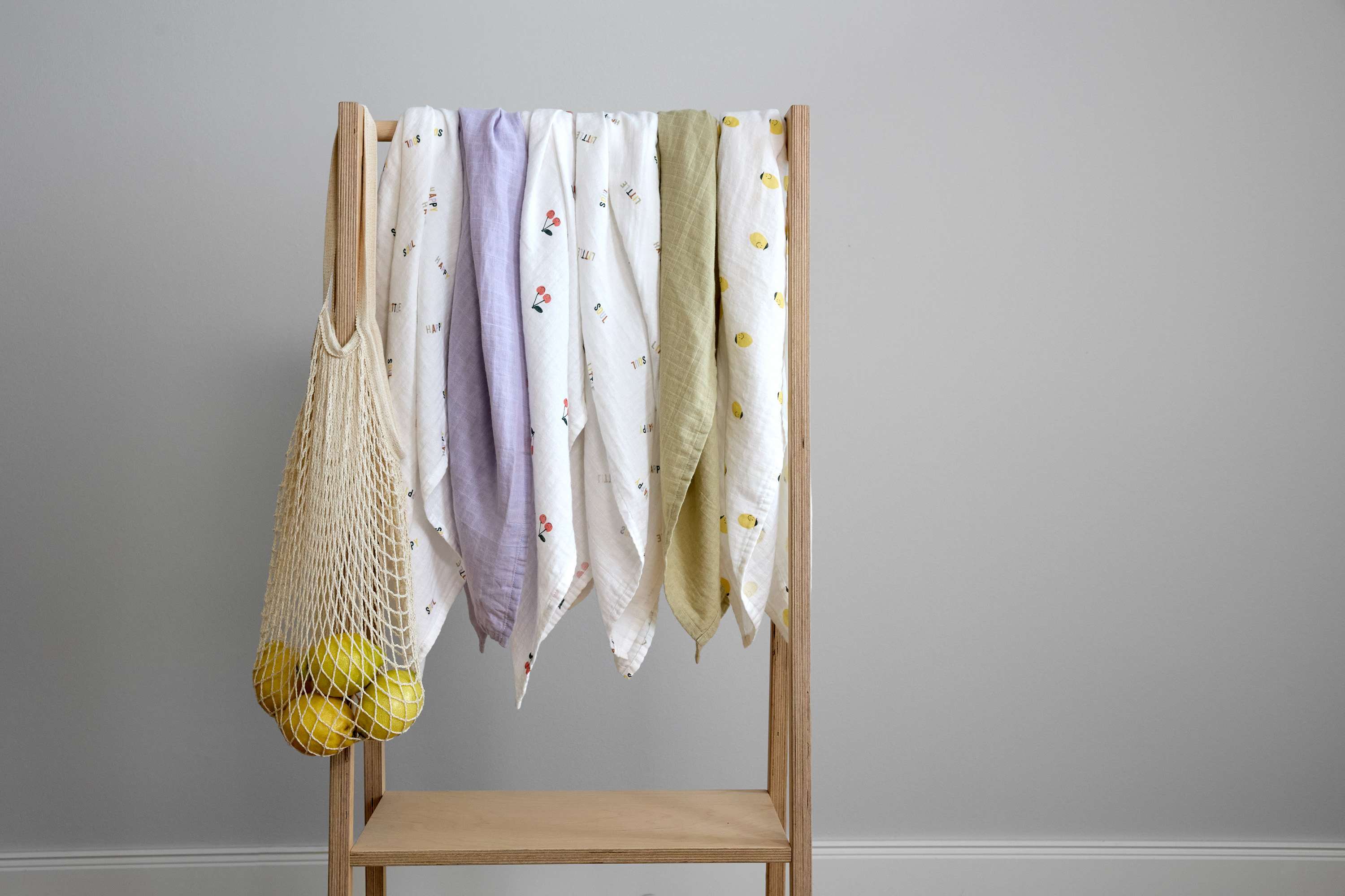 Lässig Swaddle & Burp Blank L GOTS Happy Fruits Cherry - 9