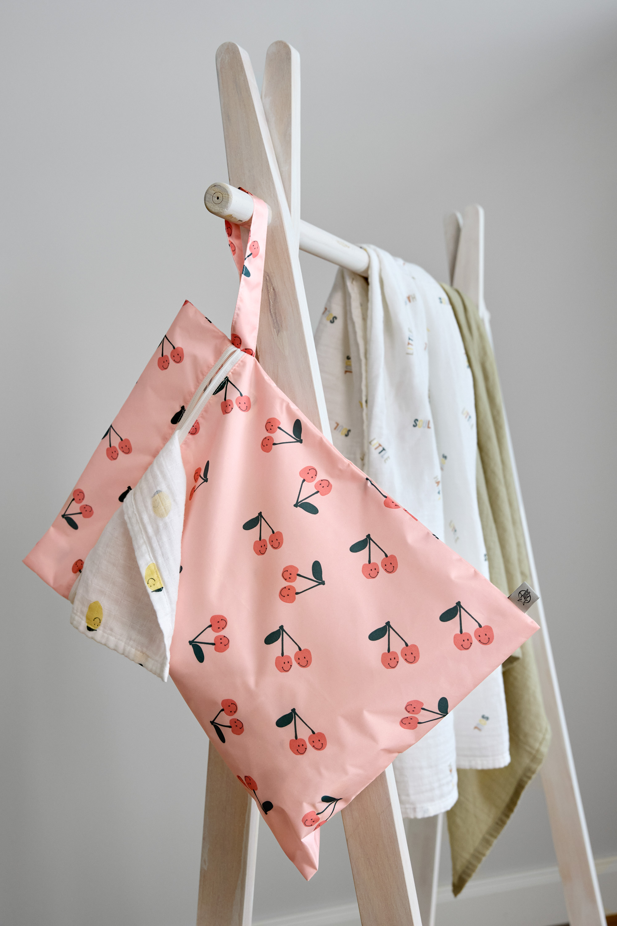 Lässig Swaddle & Burp Blank L GOTS Happy Fruits Lemon - 10