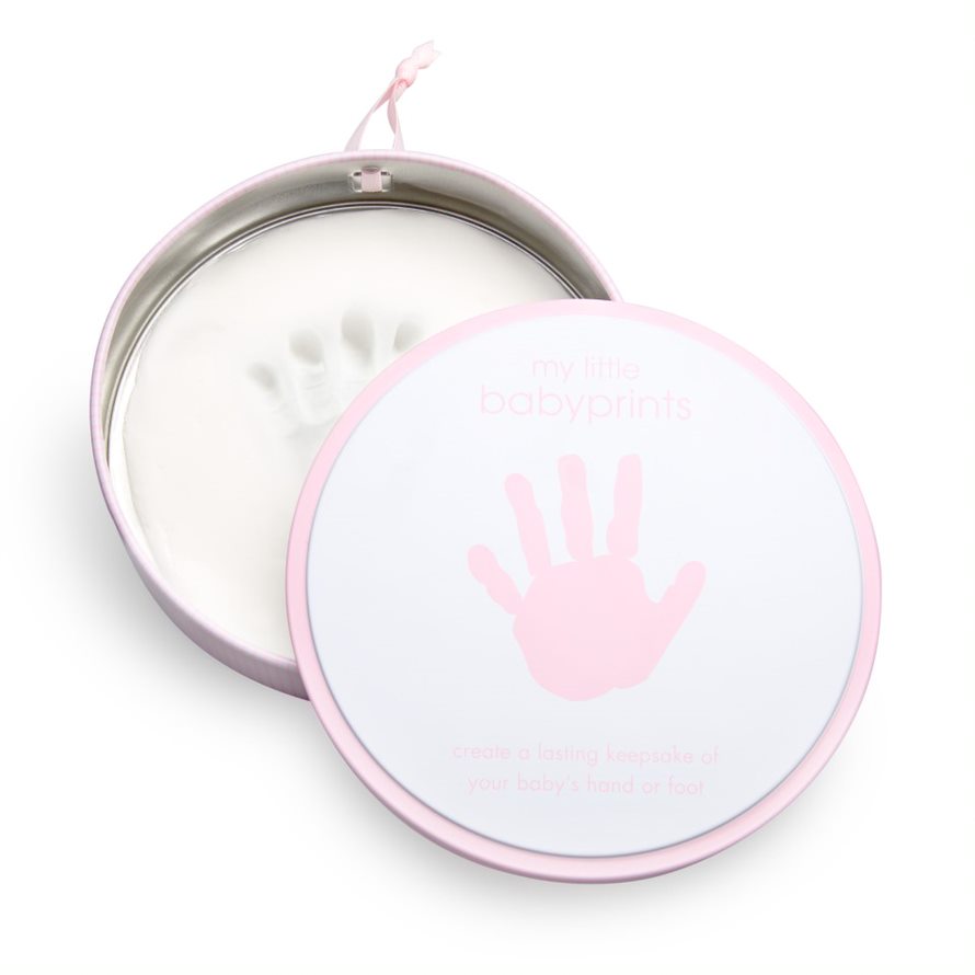 Babyprints Round Tin Pink