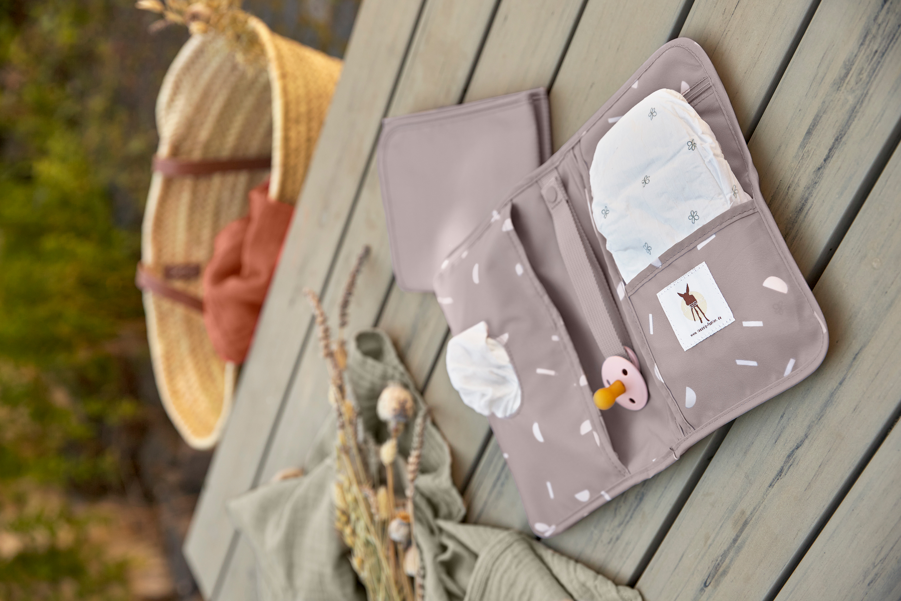 Lässig CAS Changing Pouch Blocks taupe - 6