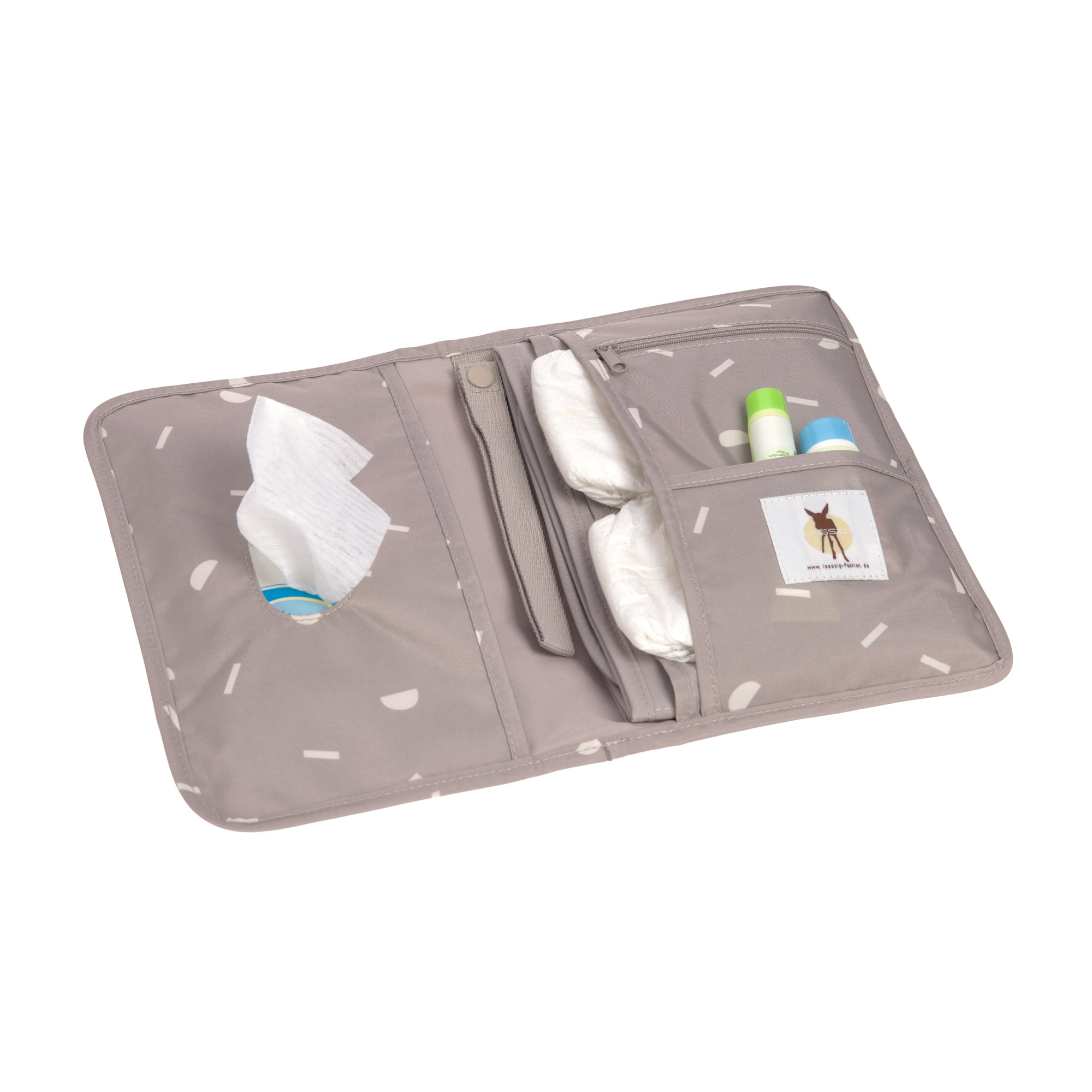 Lässig CAS Changing Pouch Blocks taupe - 2