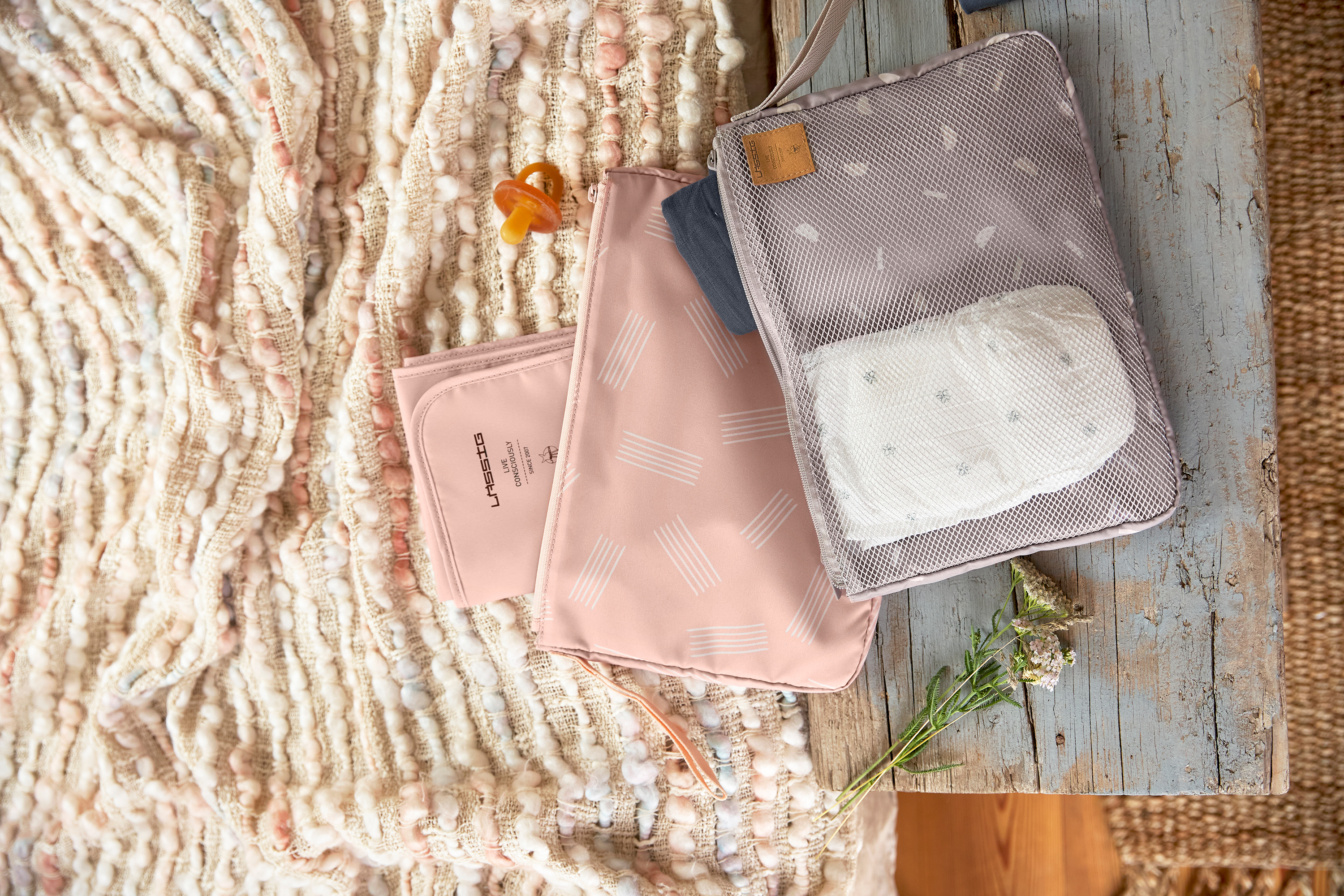 Lässig CAS Changing Organizer Soft Stripes rose - 9
