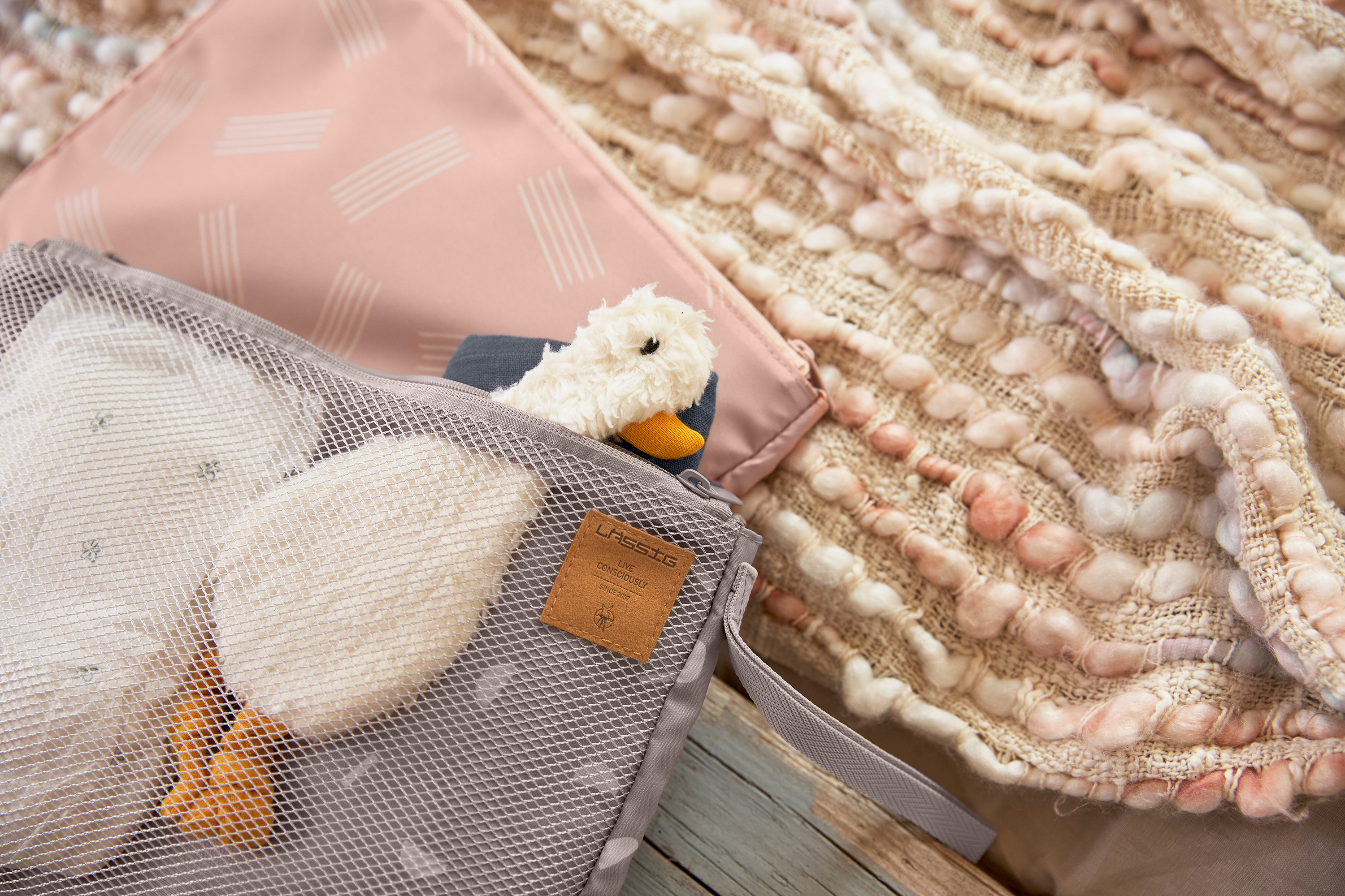 Lässig CAS Changing Organizer Soft Stripes rose - 3