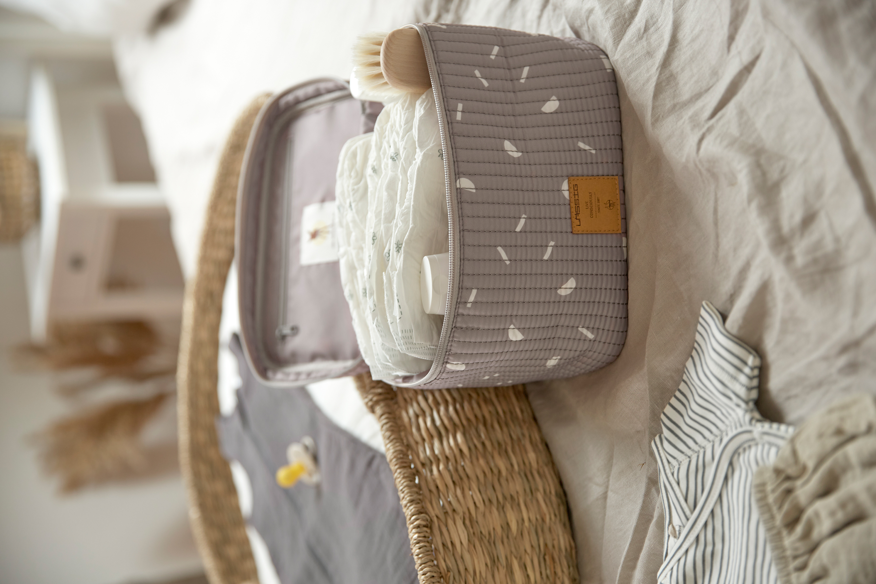 Lässig CAS Nursery Caddy To Go Blocks taupe - 4