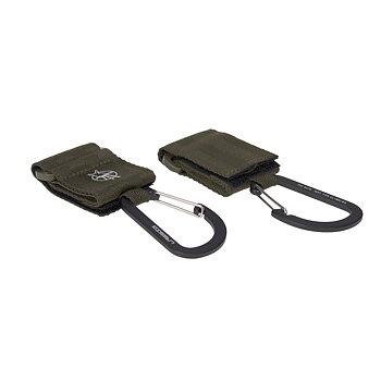 Lässig CAS Stroller Hooks with Carabiner 2 pack olive