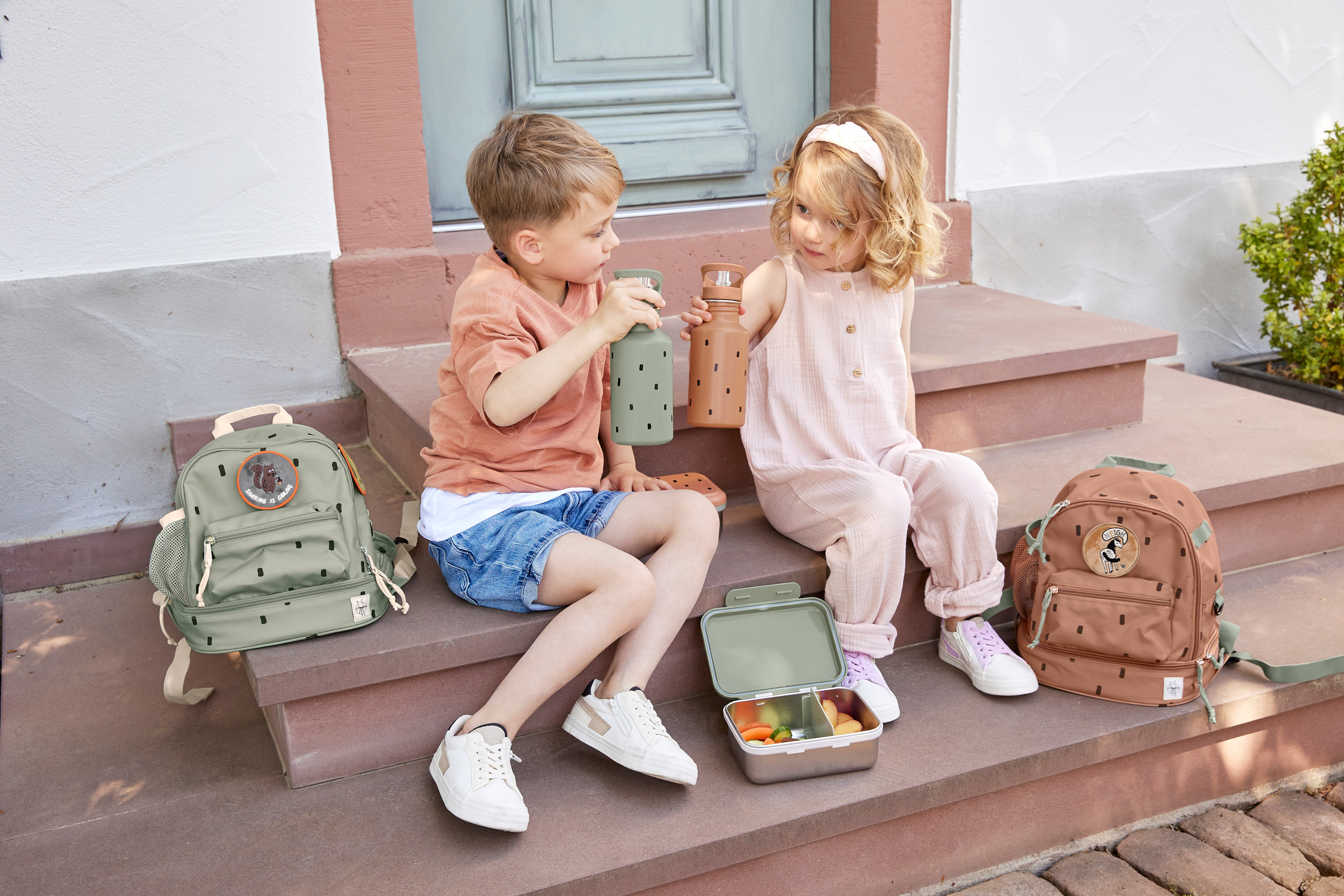 Lässig Mini Backpack Happy Prints caramel - 4P - distributor of baby and  kids products