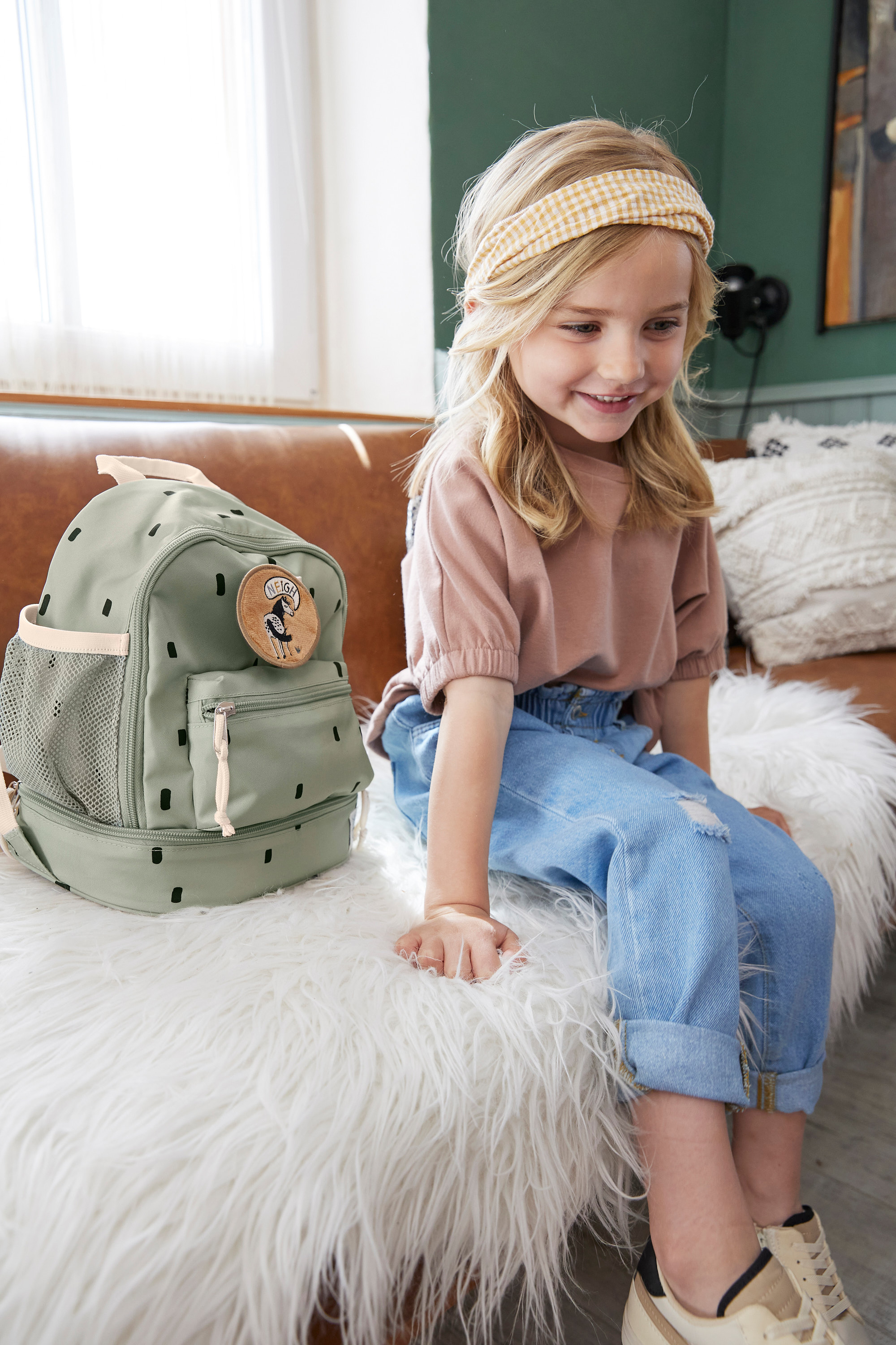 Lässig Mini Backpack Happy Prints light olive - 9