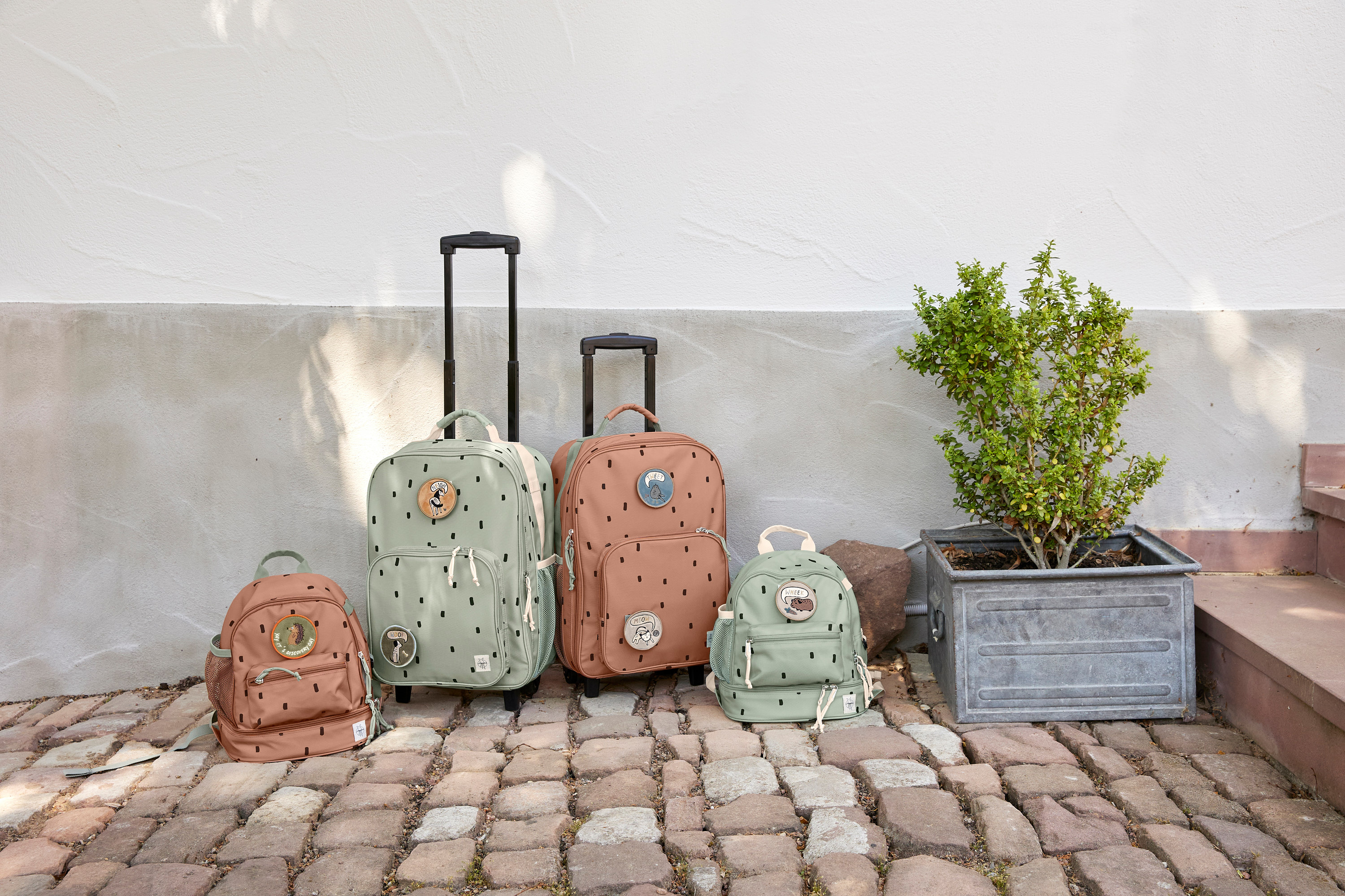 Lässig Mini Backpack Happy Prints light olive - 2