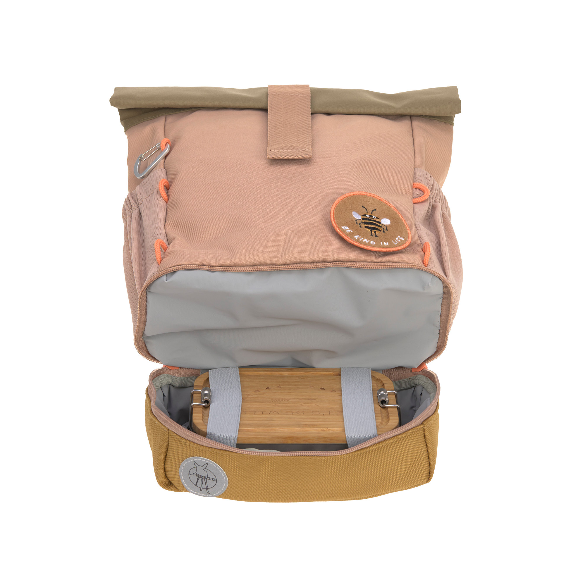 Lässig Mini Rolltop Backpack Nature hazelnut - 16