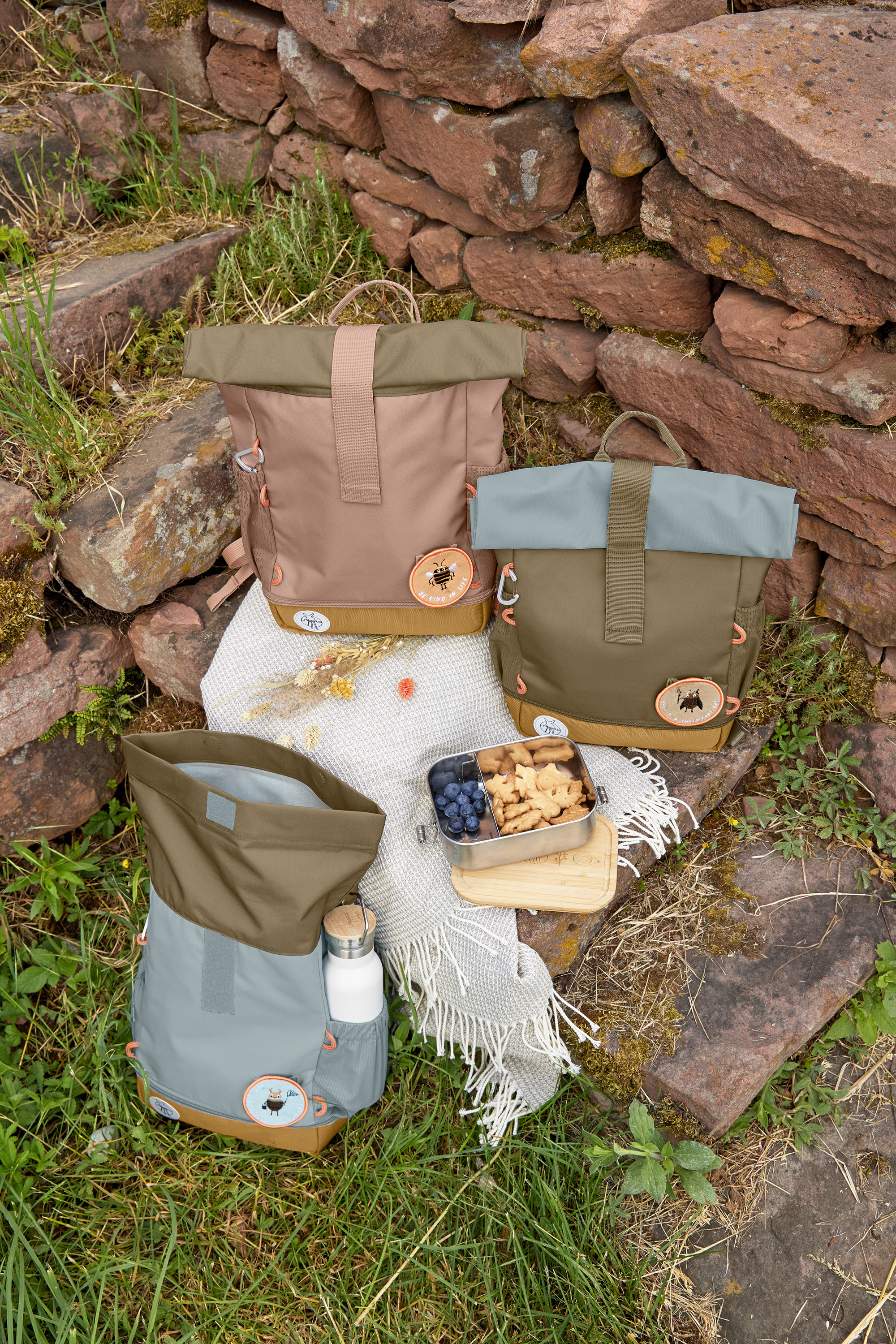 Lässig Mini Rolltop Backpack Nature hazelnut - 26