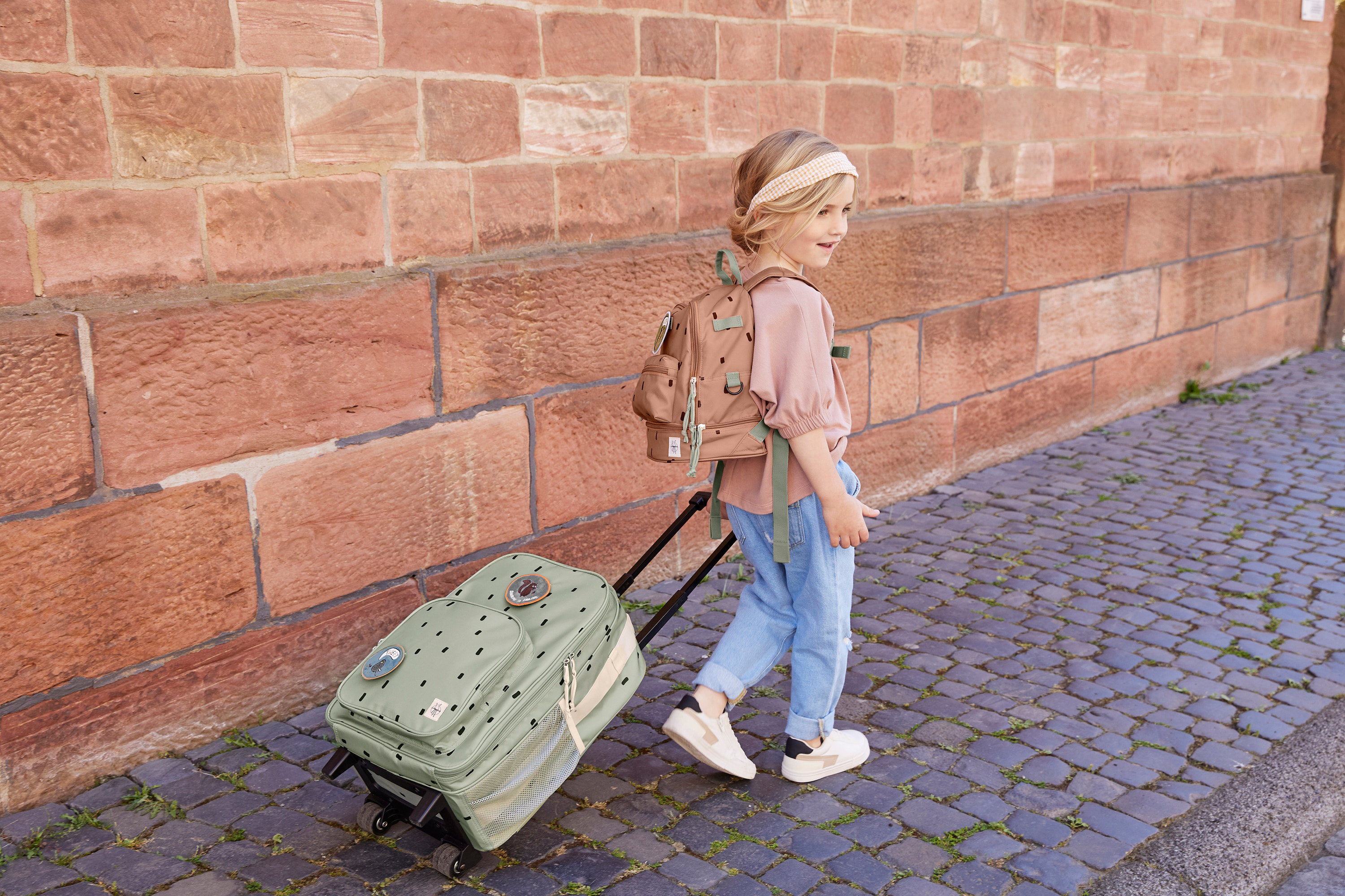 Lässig Trolley Happy Prints light olive - 2