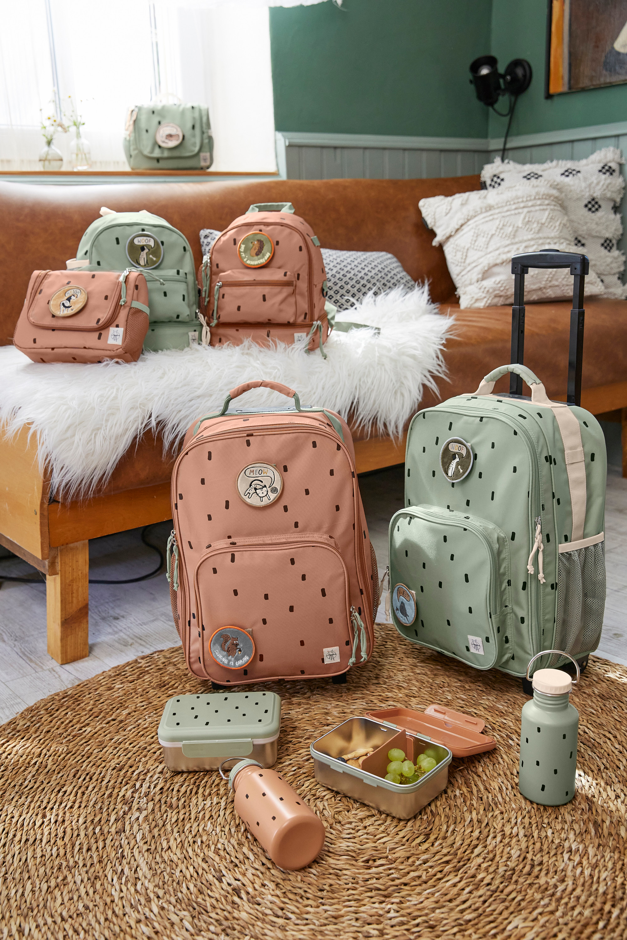 Lässig Trolley Happy Prints light olive - 5