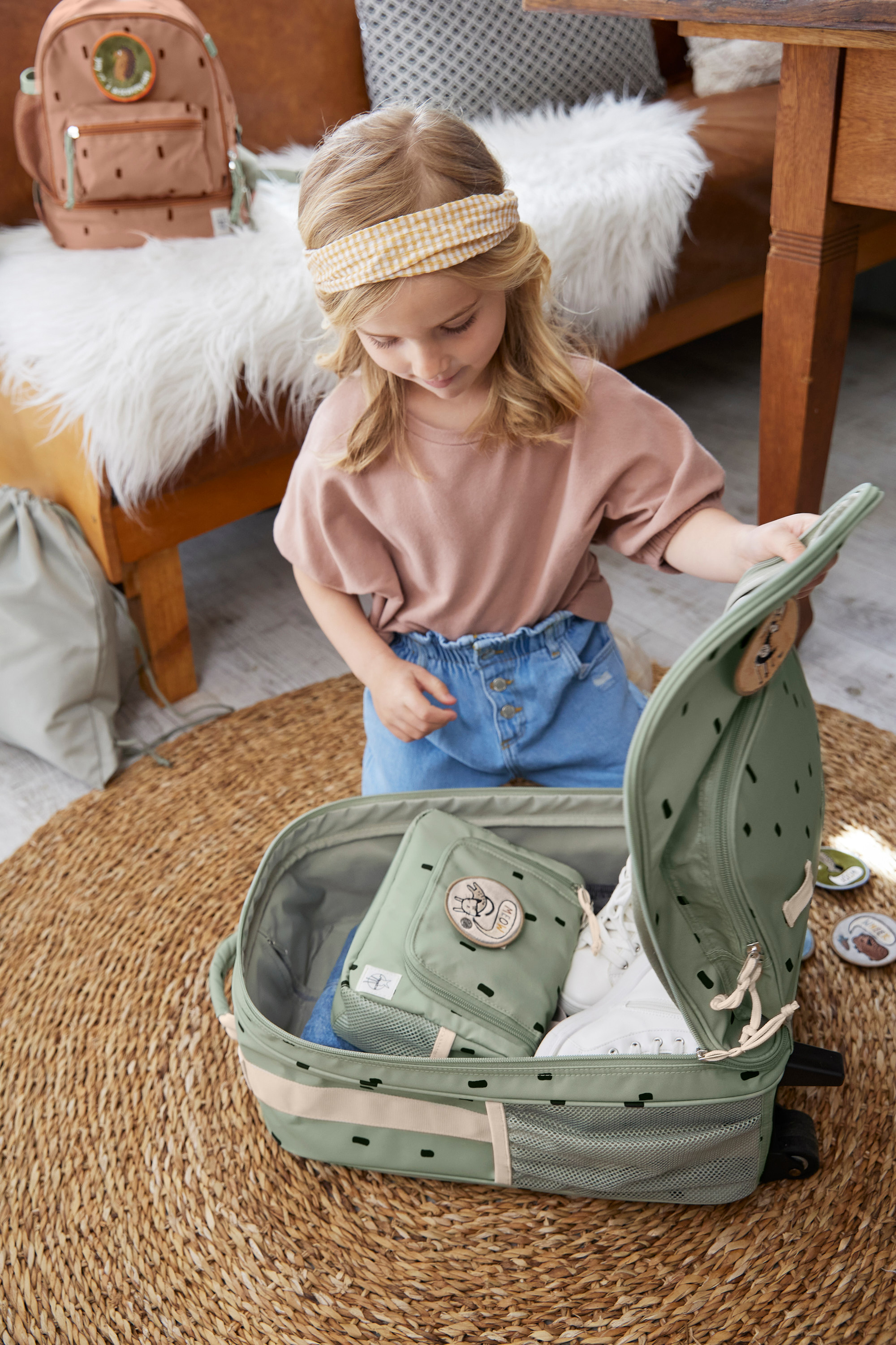 Lässig Trolley Happy Prints light olive - 23