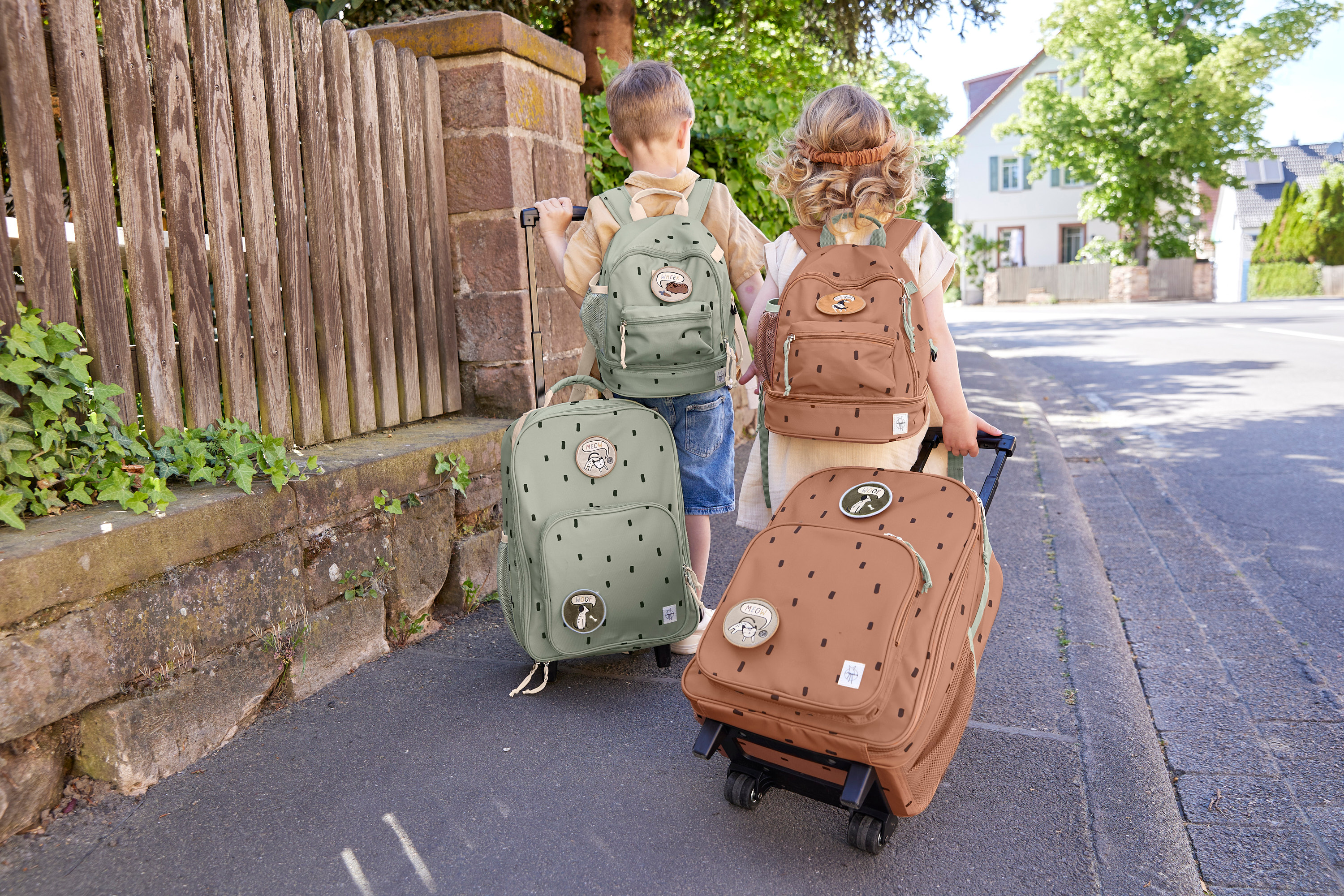 Lässig Trolley Happy Prints light olive - 3