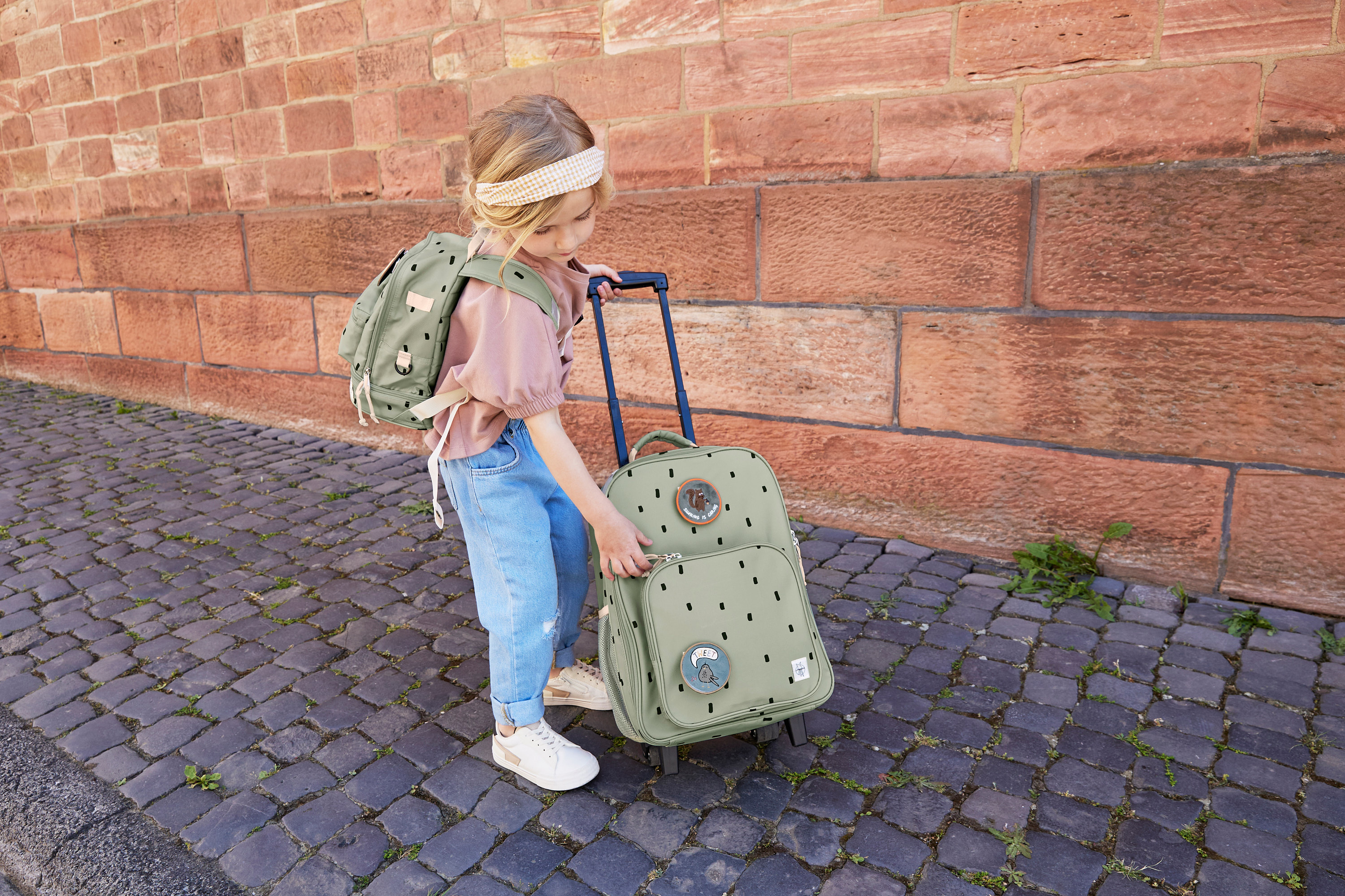 Lässig Trolley Happy Prints light olive - 21