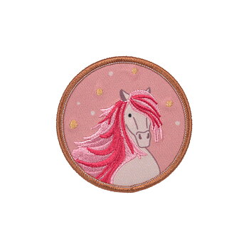 Lässig School Patches Set Horse pink