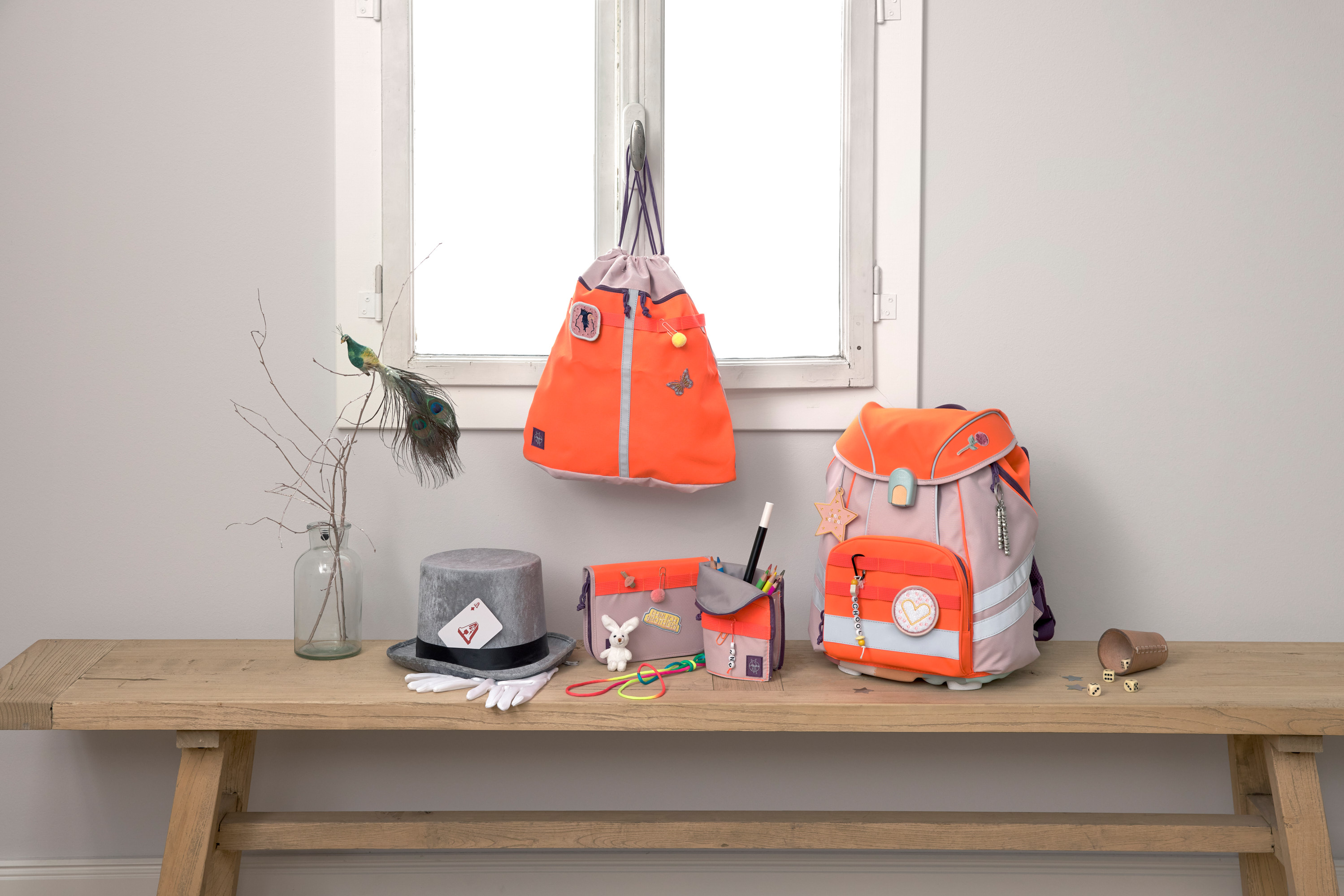 Lässig School Set Flexy Unique Beginner rose/neon-orange - 22