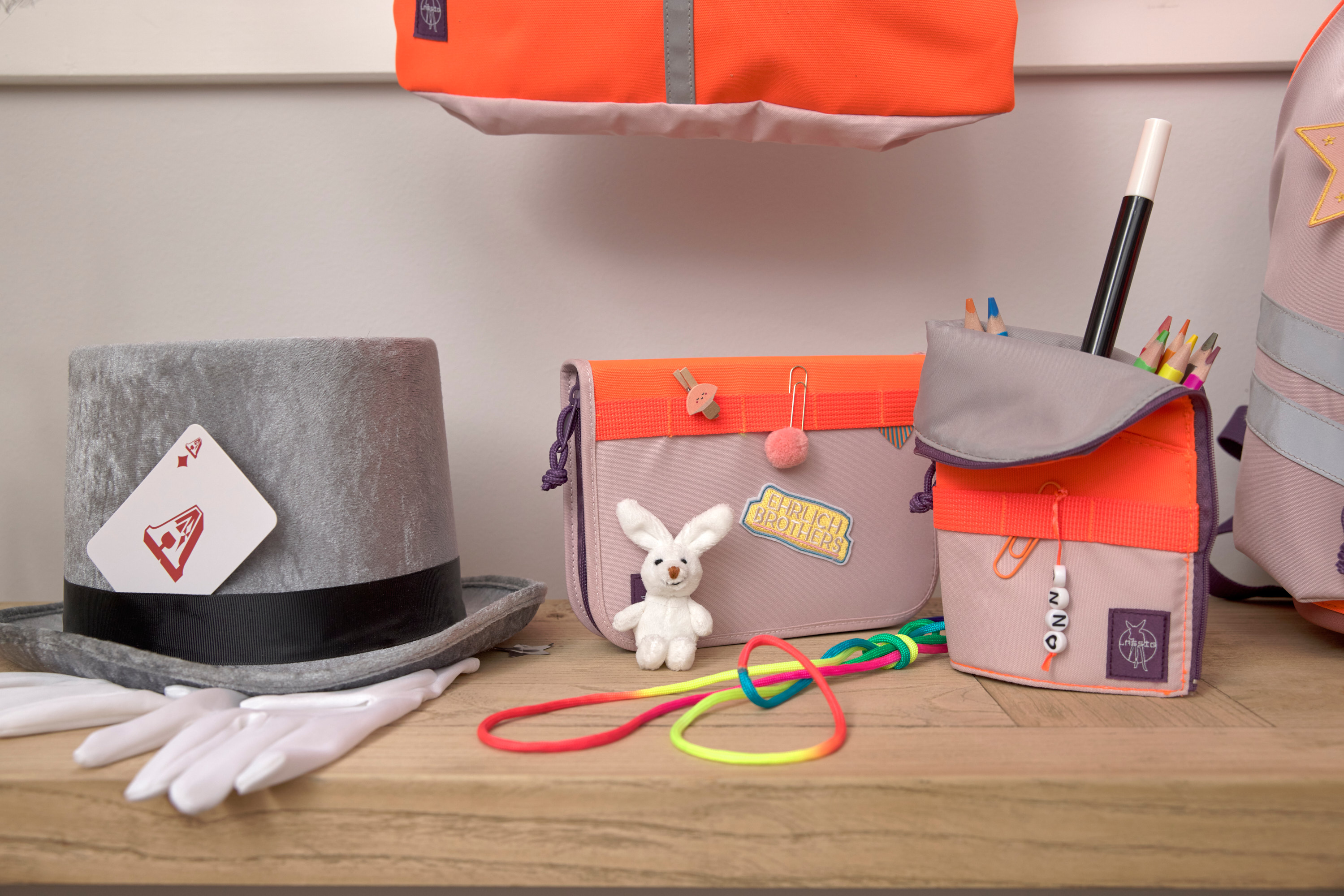 Lässig School Set Flexy Unique Beginner rose/neon-orange - 28