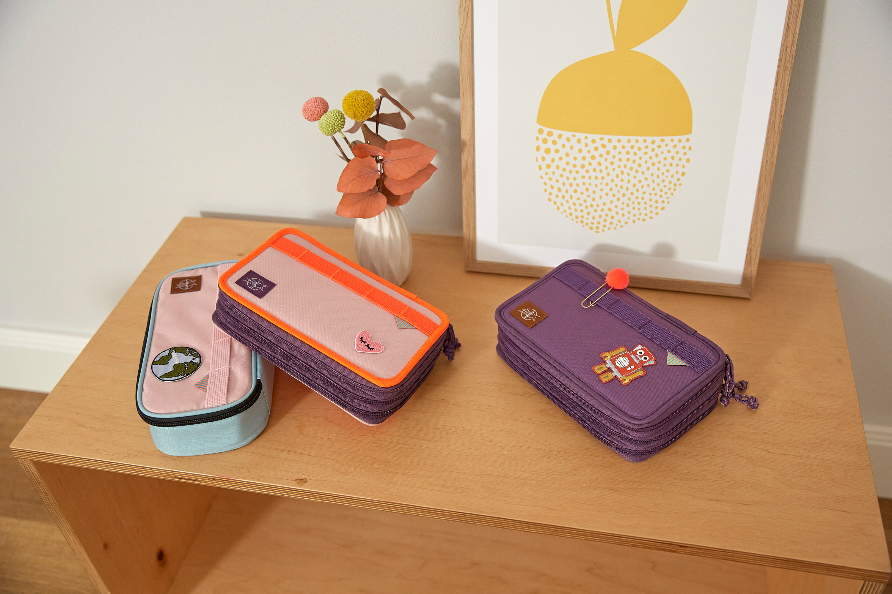 Lässig School Set Flexy Unique Beginner rose/neon-orange - 32