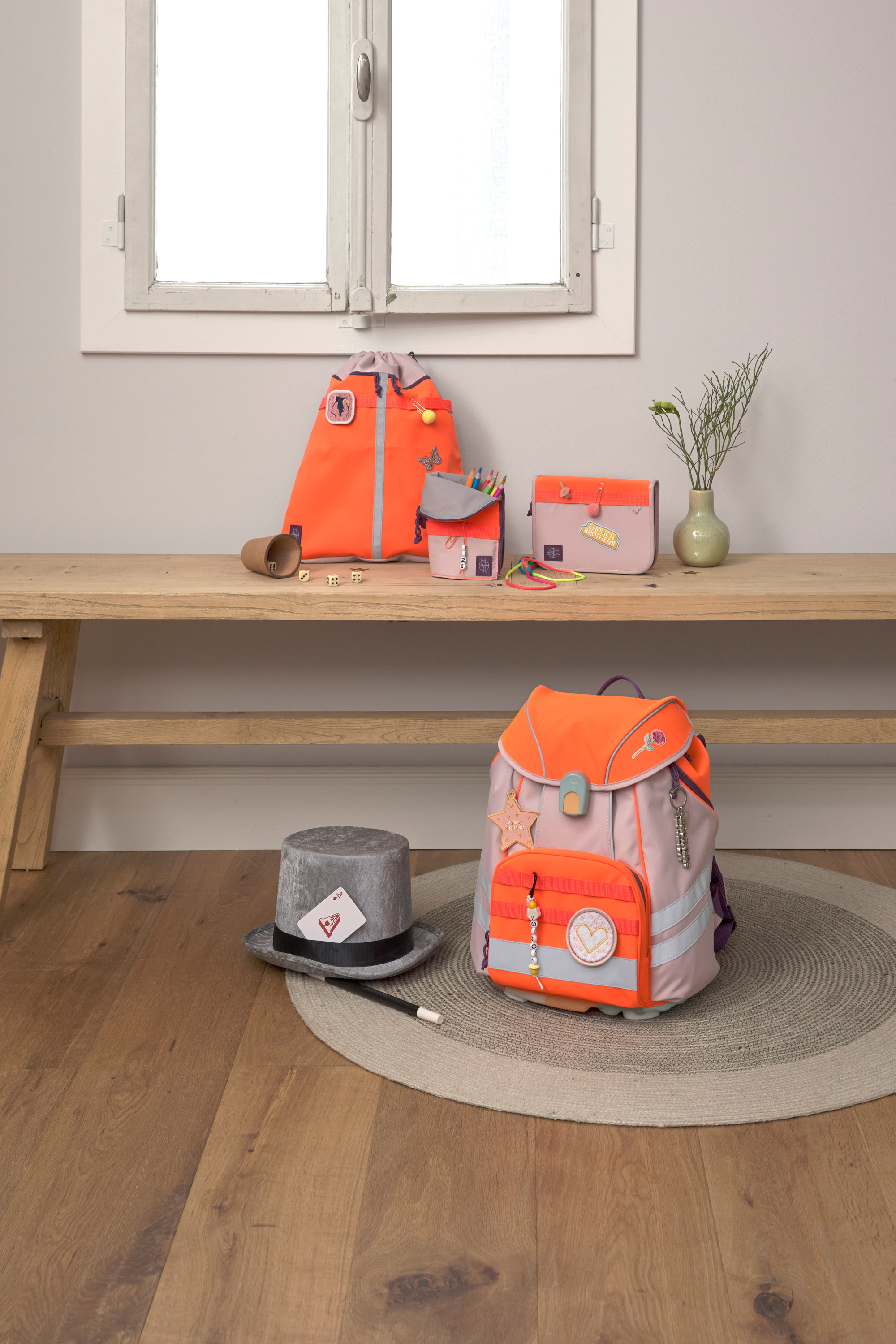 Lässig School Set Flexy Unique Beginner rose/neon-orange - 29
