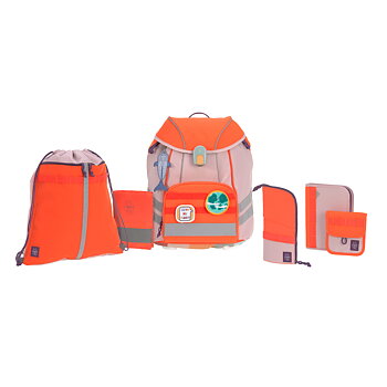 Lässig School Set Flexy Unique Beginner rose/neon-orange