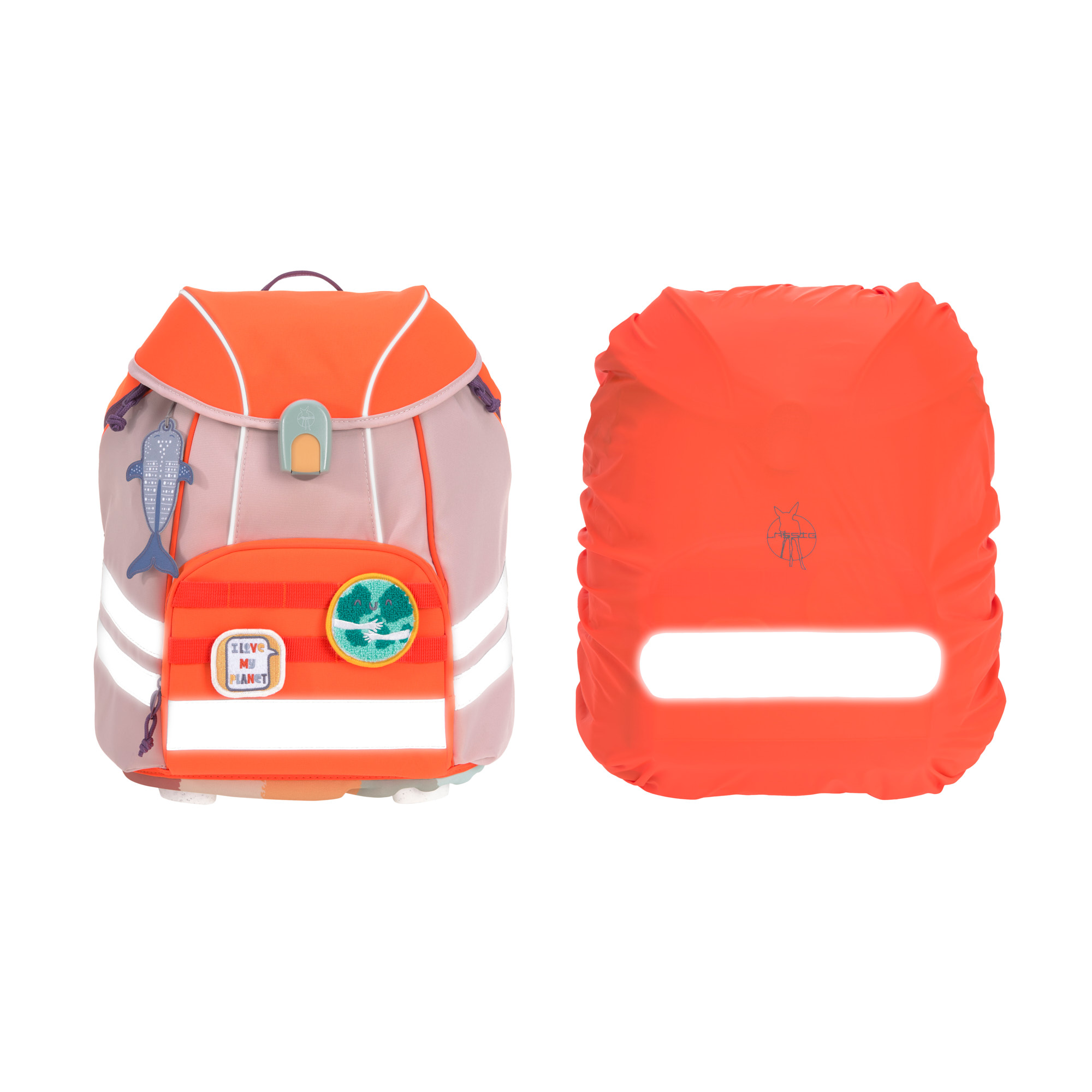 Lässig School Set Flexy Unique Beginner rose/neon-orange - 20