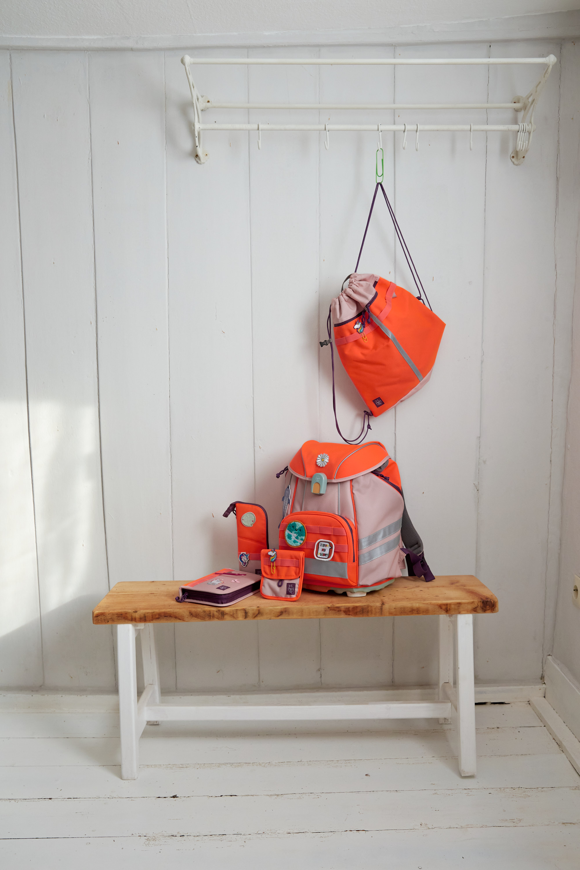 Lässig School Set Flexy Unique Beginner rose/neon-orange - 5