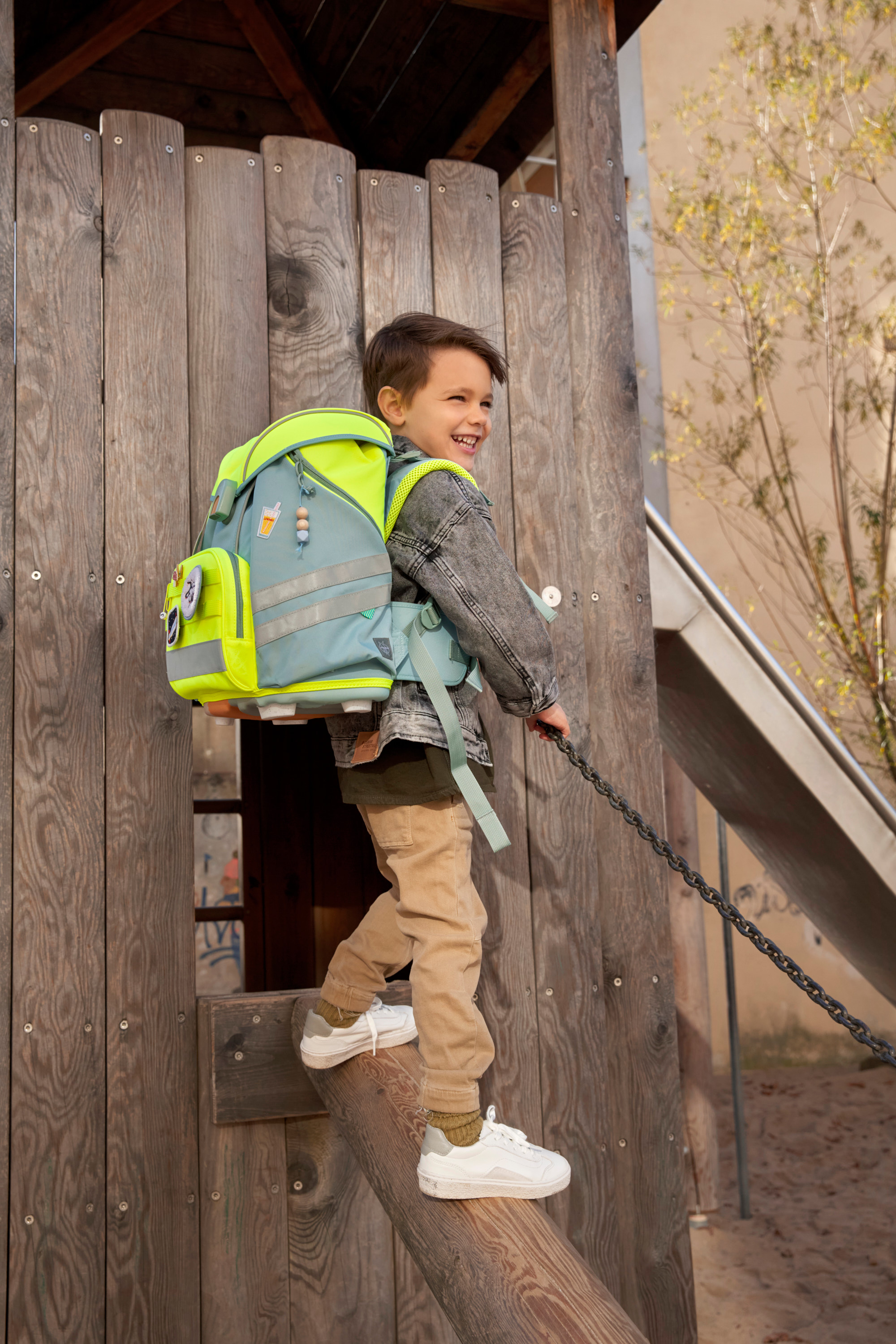 Lässig School Set Flexy Unique Beginner blue/neon-yellow - 28