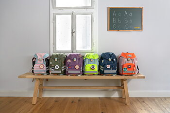Lässig School Set Flexy Unique Beginner blue/neon-yellow