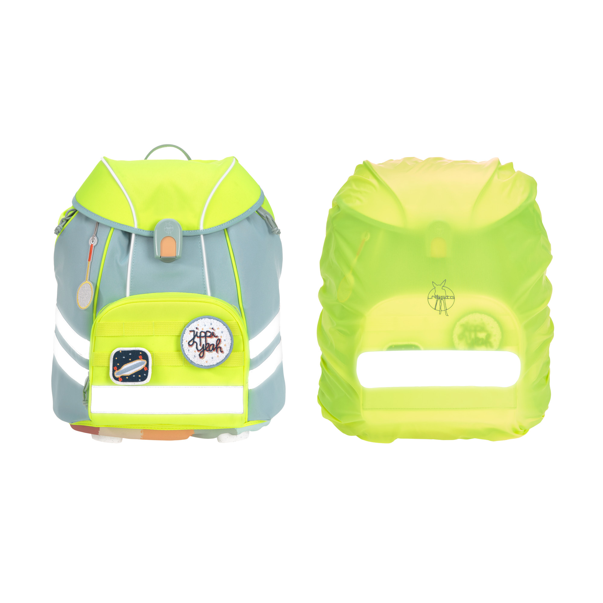 Lässig School Set Flexy Unique Beginner blue/neon-yellow - 30