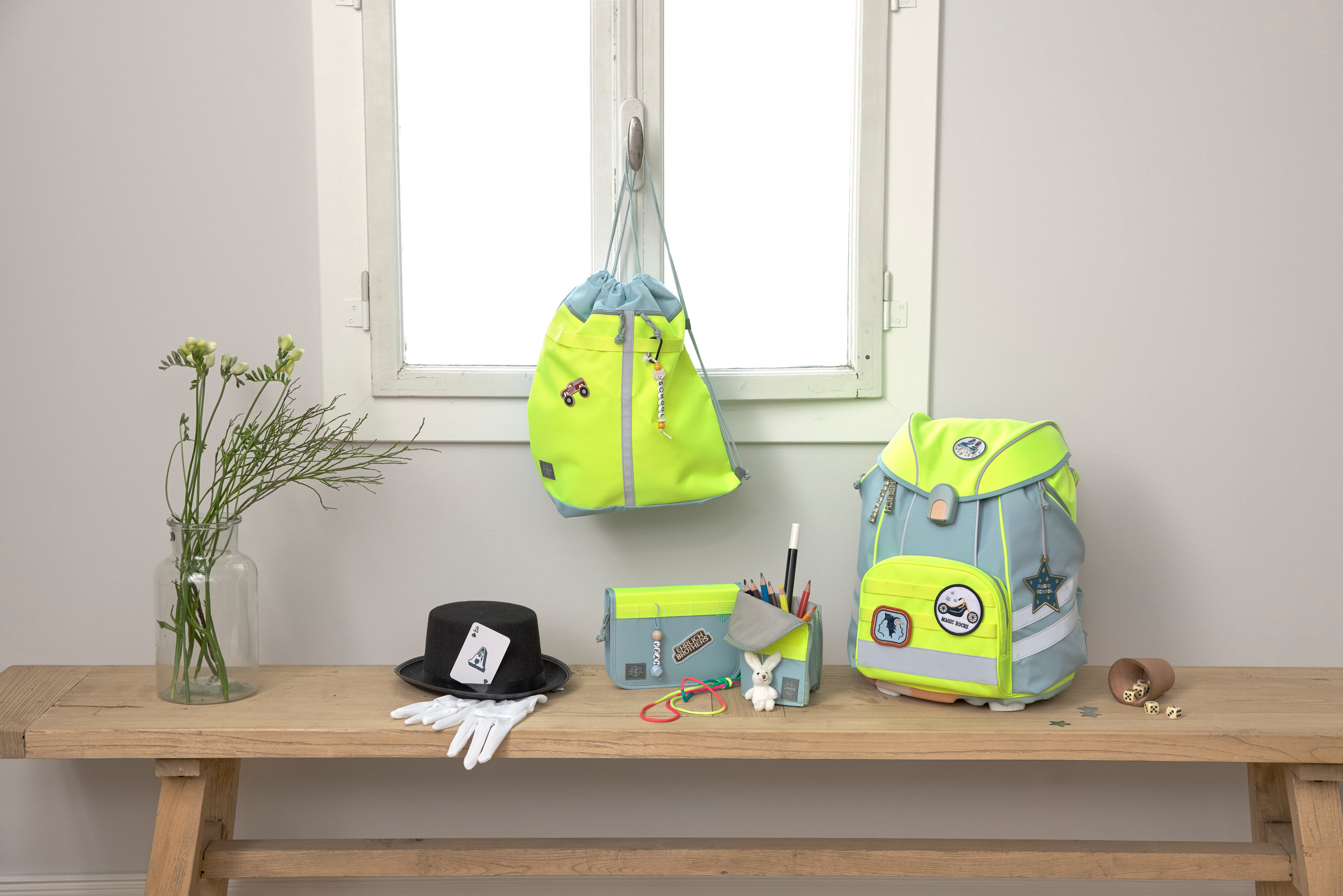 Lässig School Set Flexy Unique Beginner blue/neon-yellow - 17