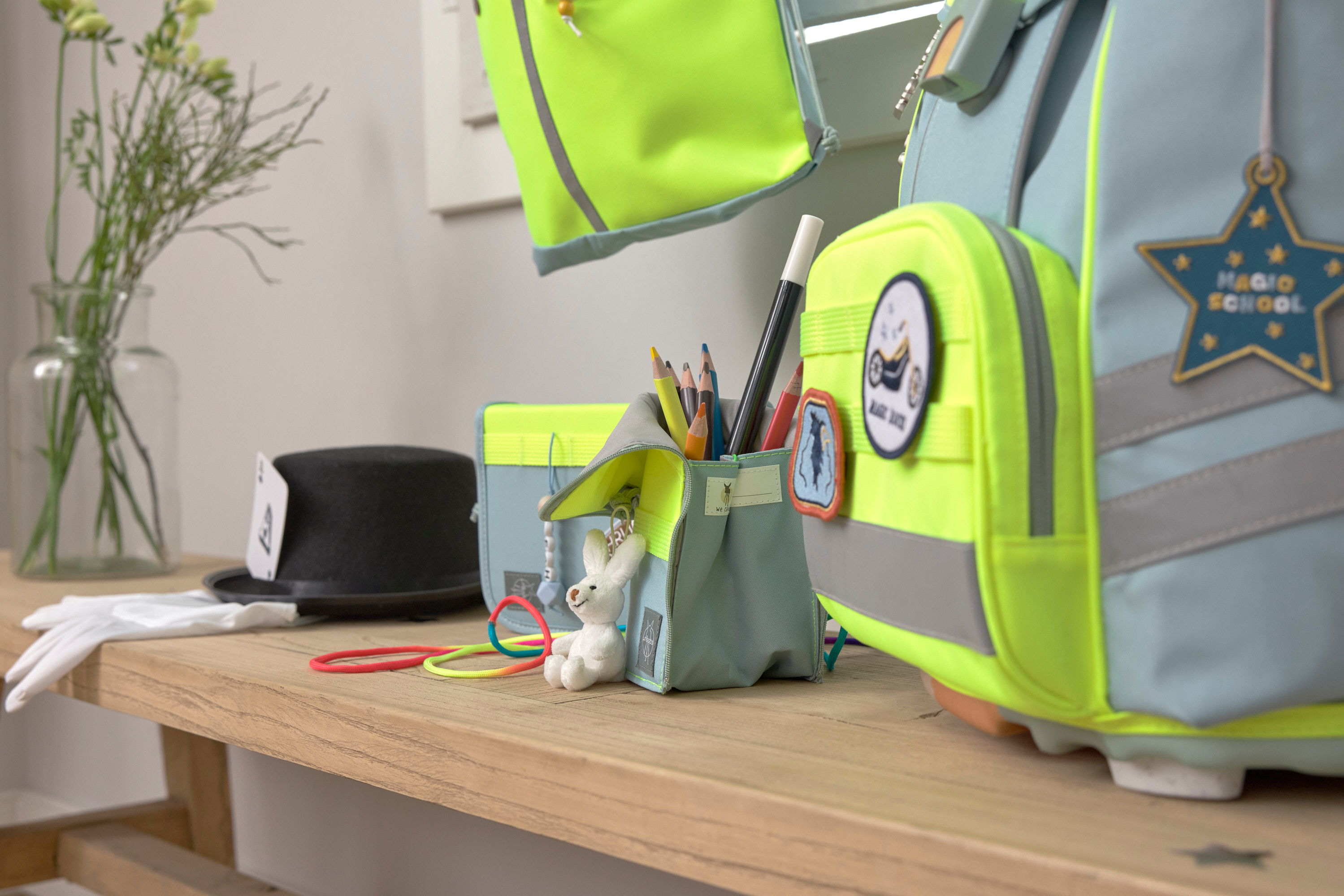 Lässig School Set Flexy Unique Beginner blue/neon-yellow - 22