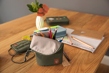 Lässig School Spacy Pencil Case Unique blue/neon-yellow