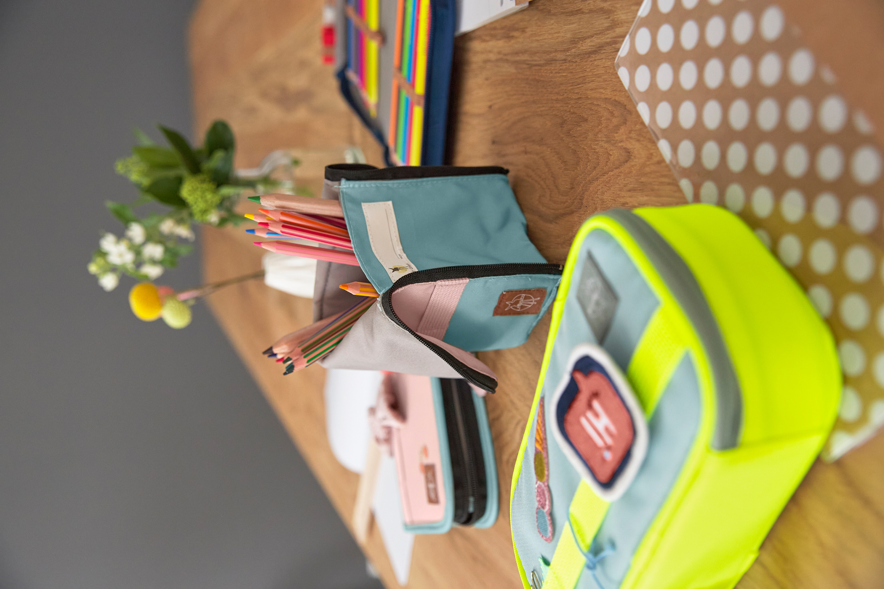 Lässig School Spacy Pencil Case Unique blue/neon-yellow - 3
