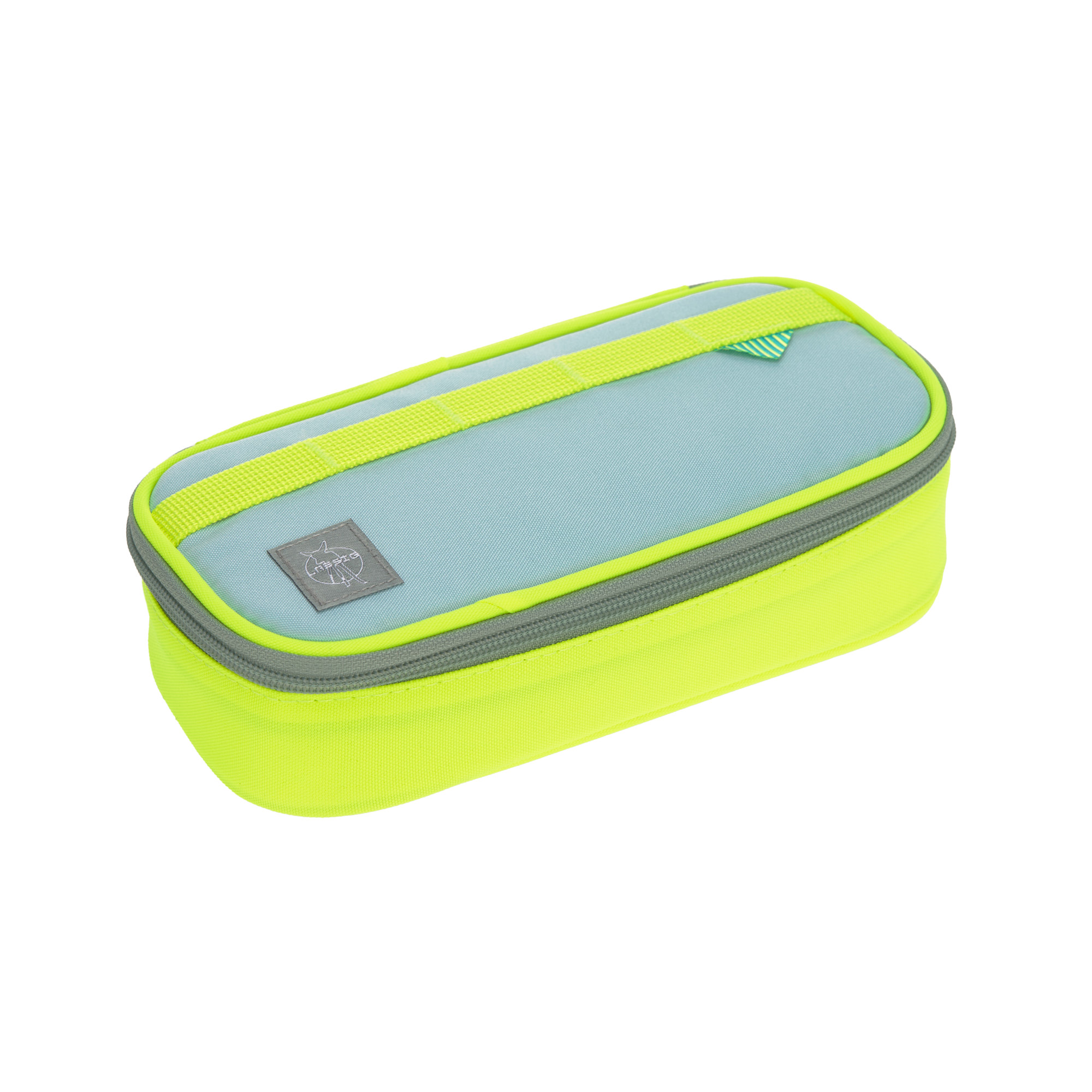 Lässig School Spacy Pencil Case Unique blue/neon-yellow