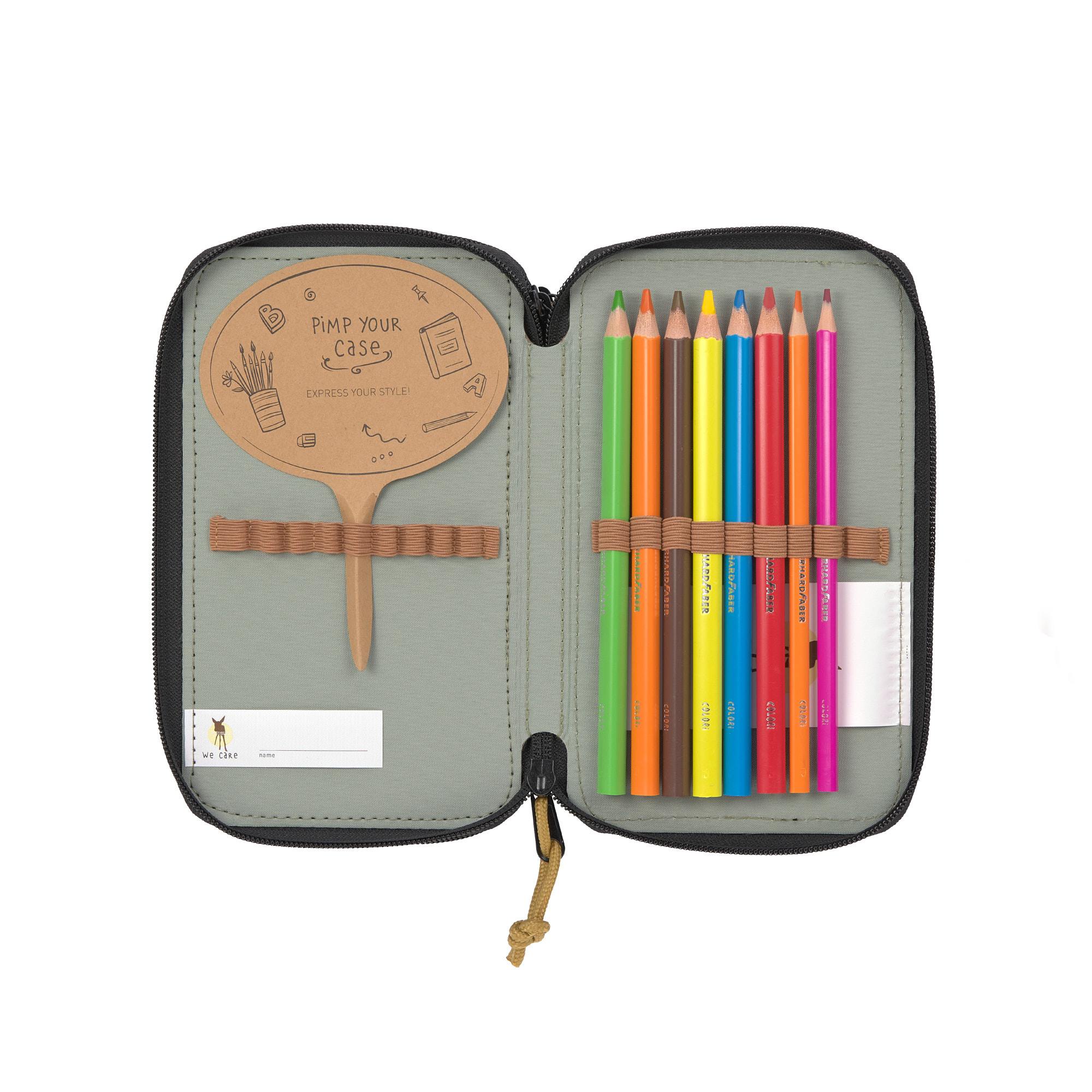 Lässig School Triple Pencil Case Unique black - 5