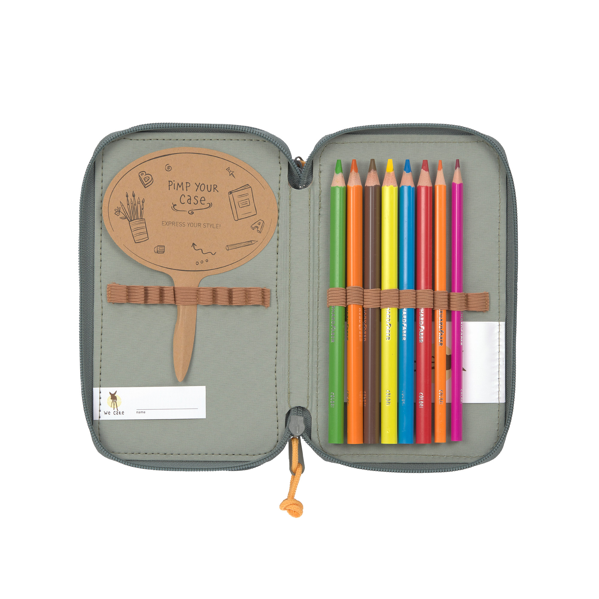 Lässig School Triple Pencil Case Unique Letters green - 8