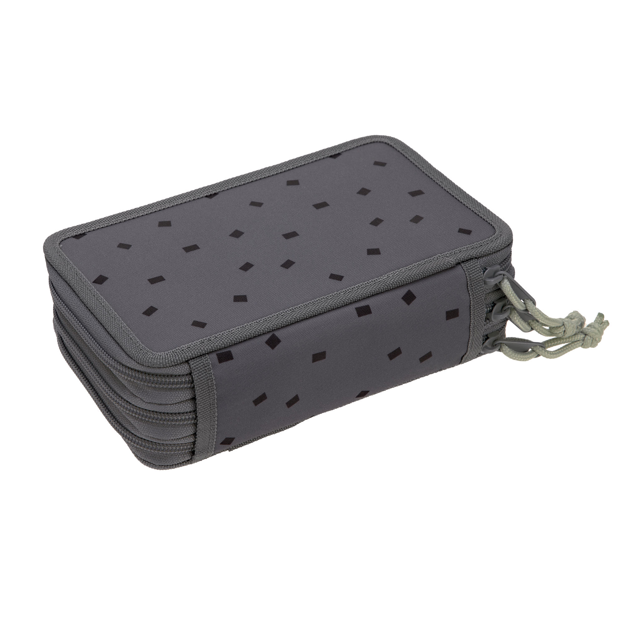Lässig School Triple Pencil Case Unique Speckles anthracite - 4