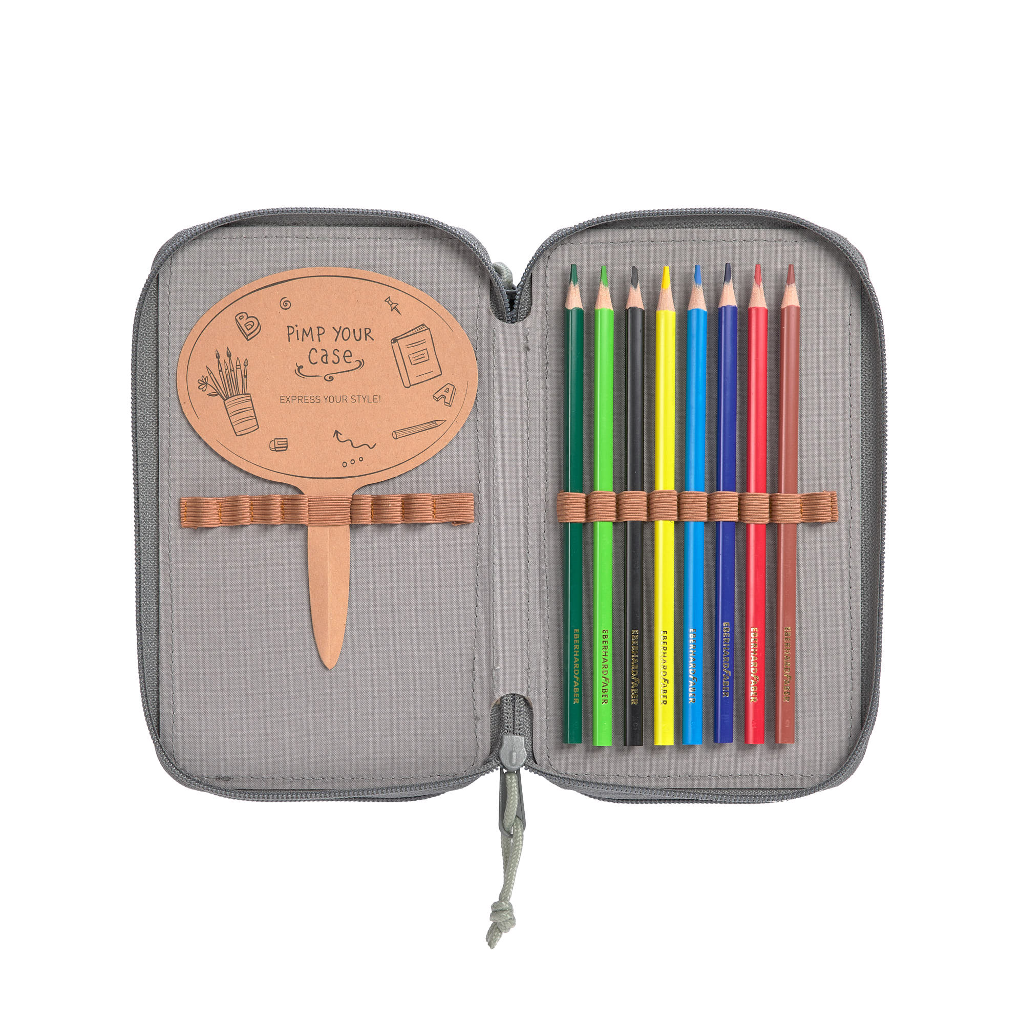 Lässig School Triple Pencil Case Unique Speckles anthracite - 7