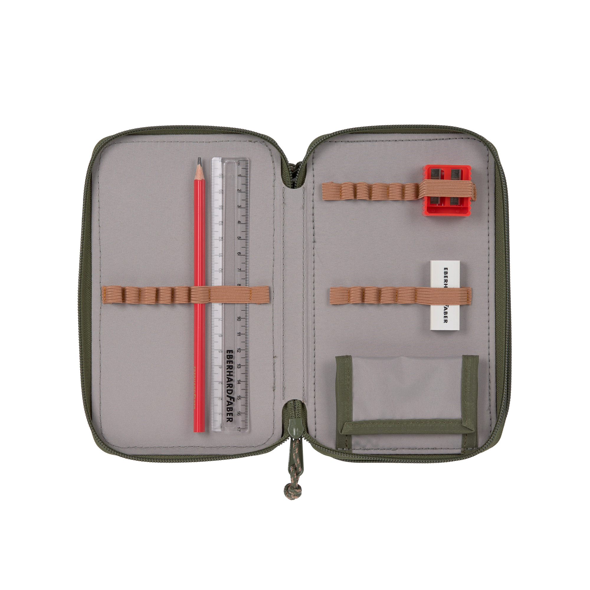 Lässig School Triple Pencil Case Unique olive - 4