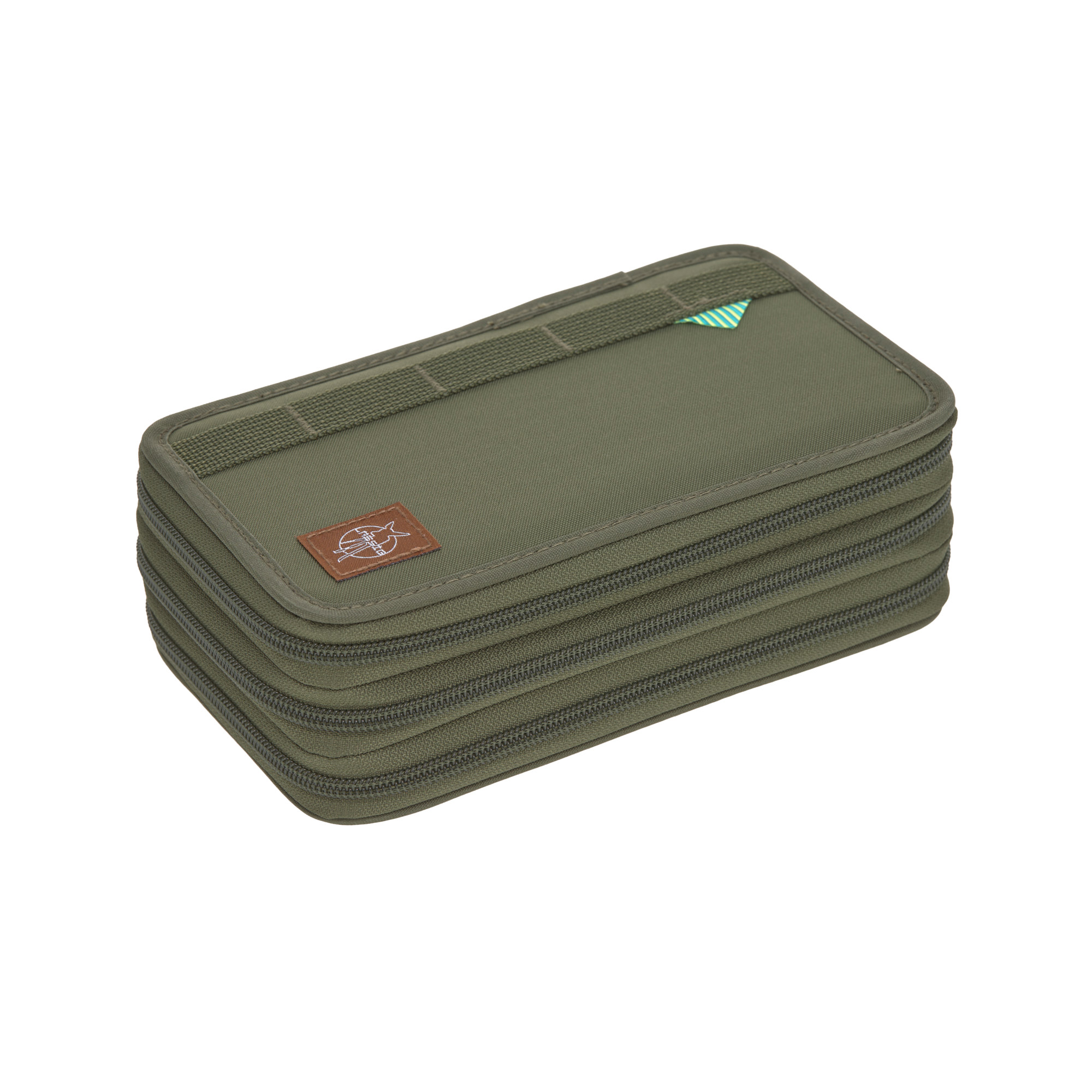 Lässig School Triple Pencil Case Unique olive