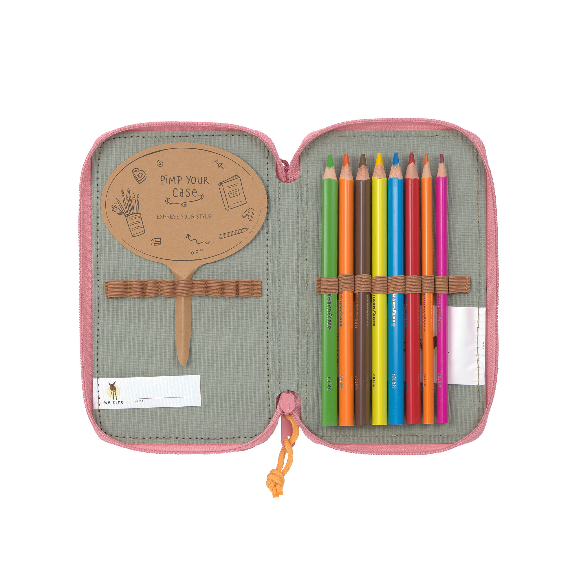 Lässig School Triple Pencil Case Unique pink - 5