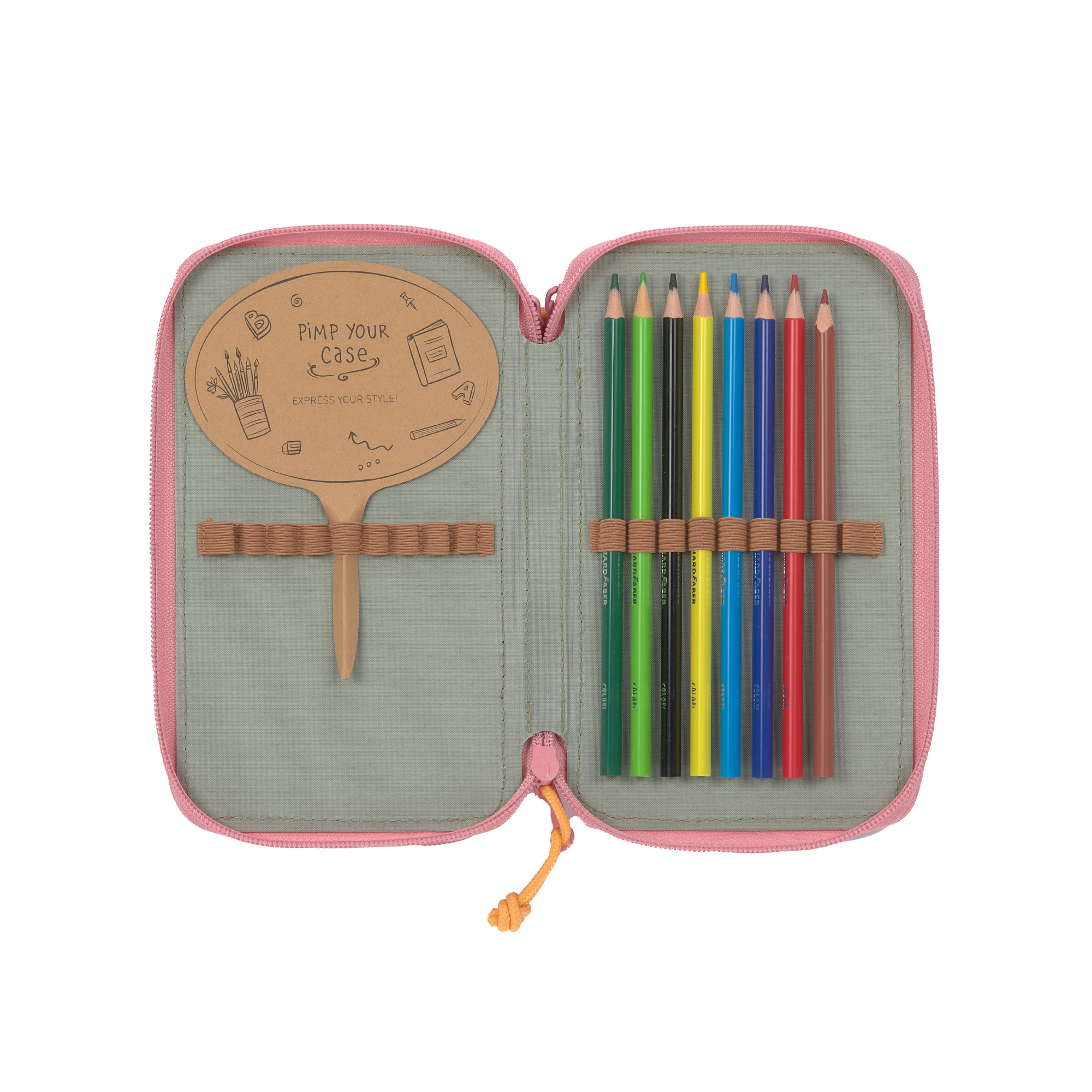 Lässig School Triple Pencil Case Unique pink - 6