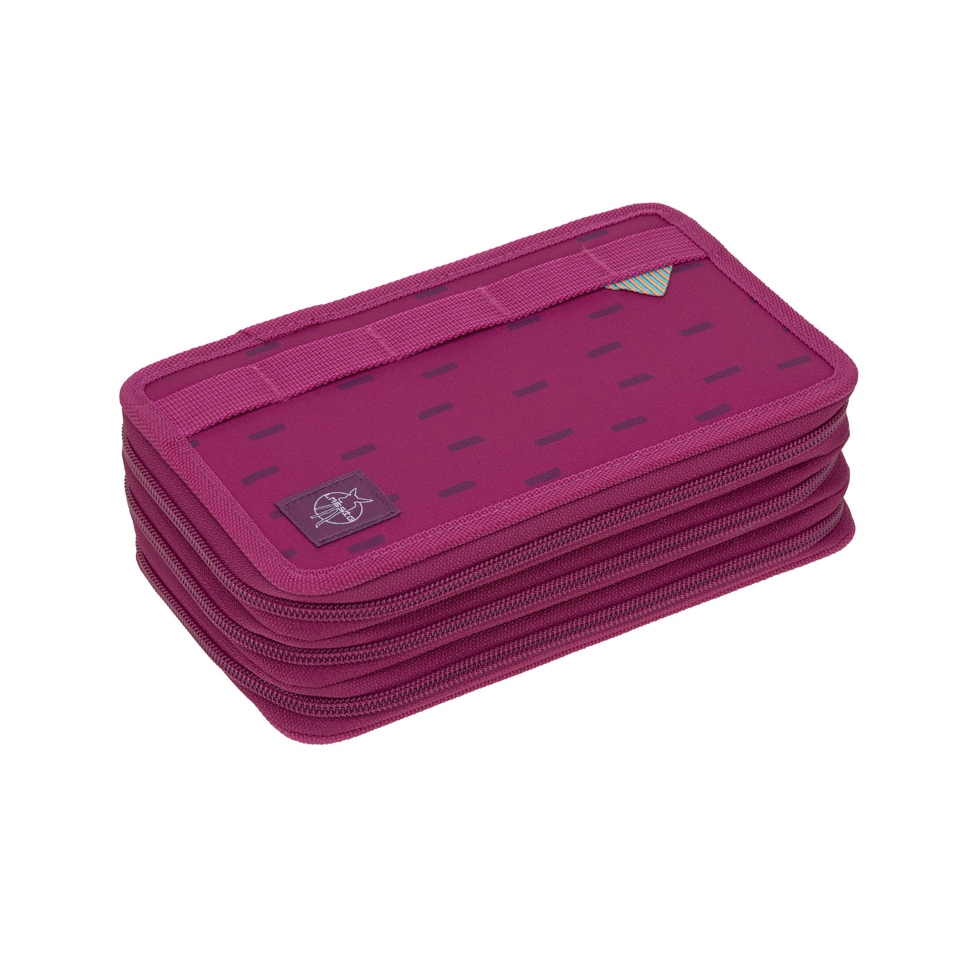 Lässig School Triple Pencil Case Unique Speckles berry