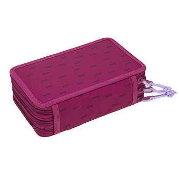 Lässig School Triple Pencil Case Unique Speckles berry