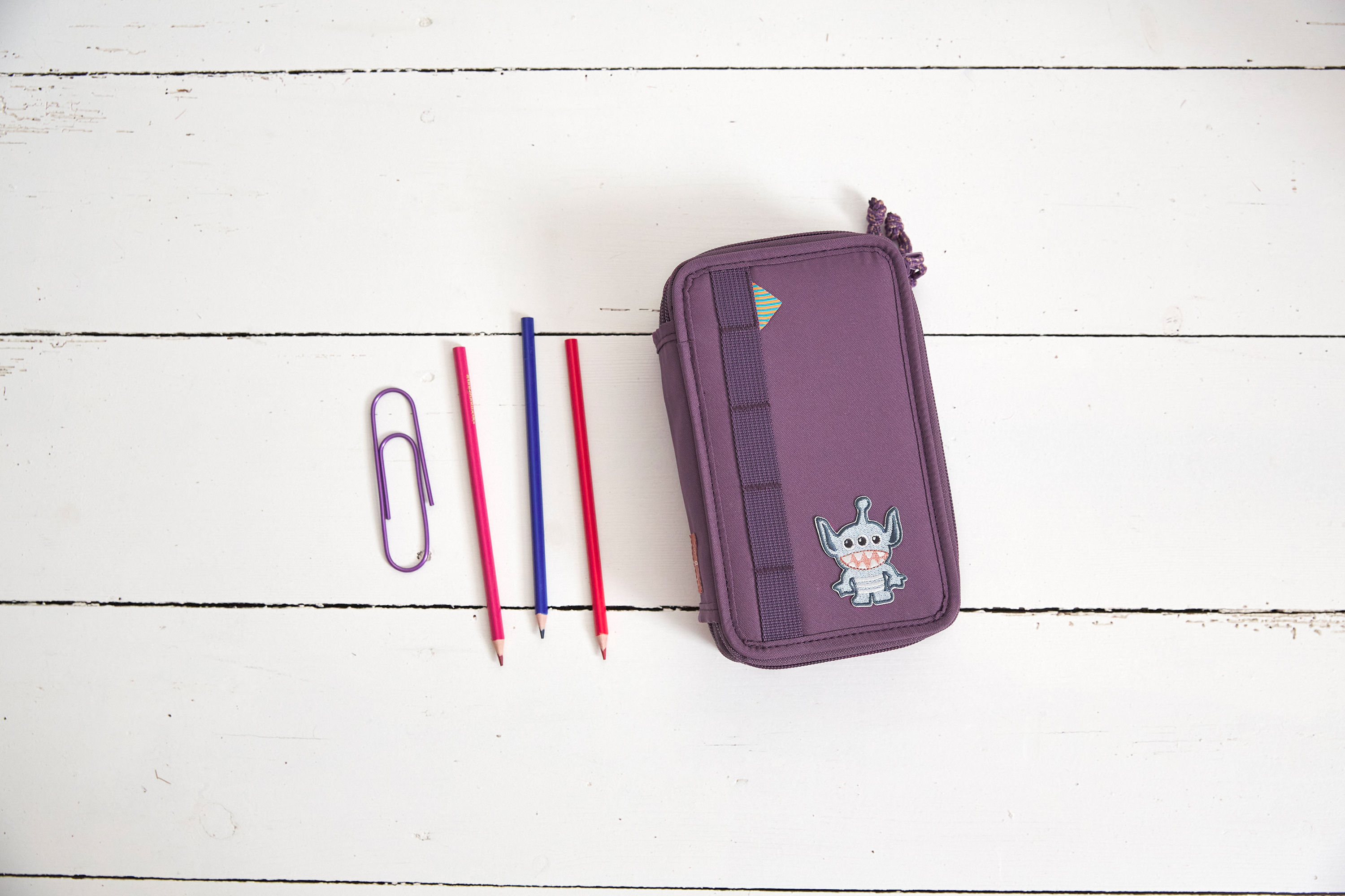 Lässig School Triple Pencil Case Unique purple - 5