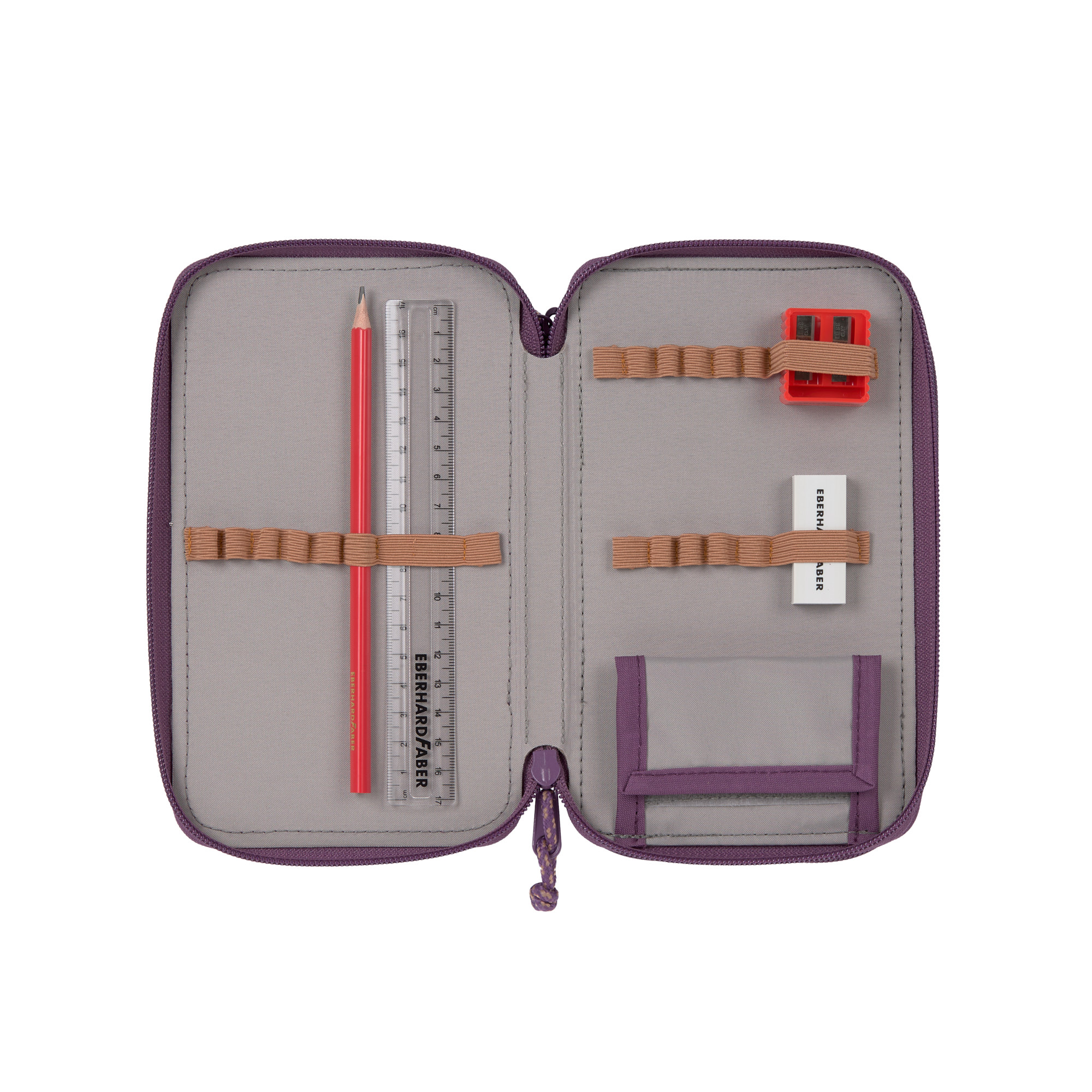 Lässig School Triple Pencil Case Unique purple - 9