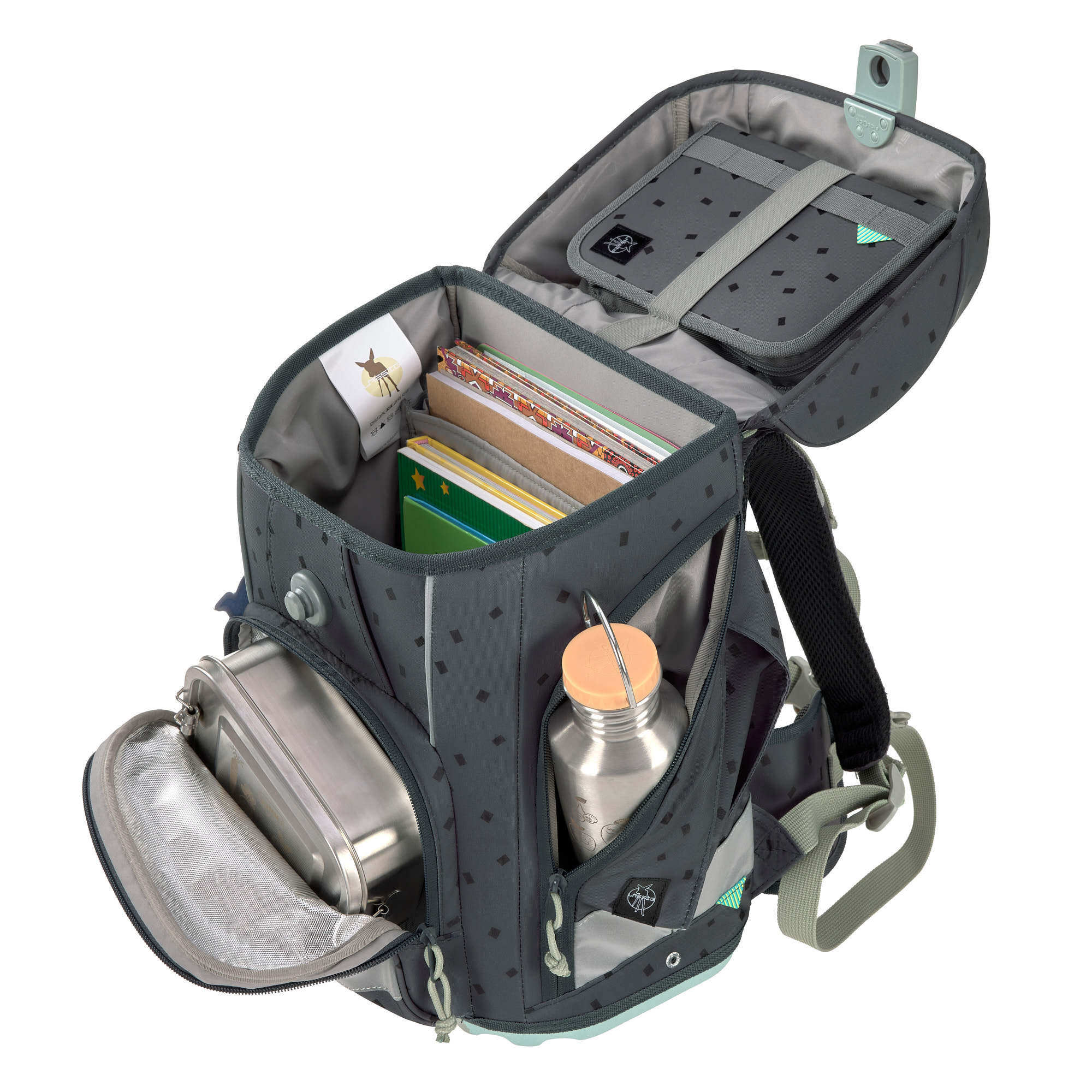 Lässig School Set Boxy Unique Speckles anthracite - 6
