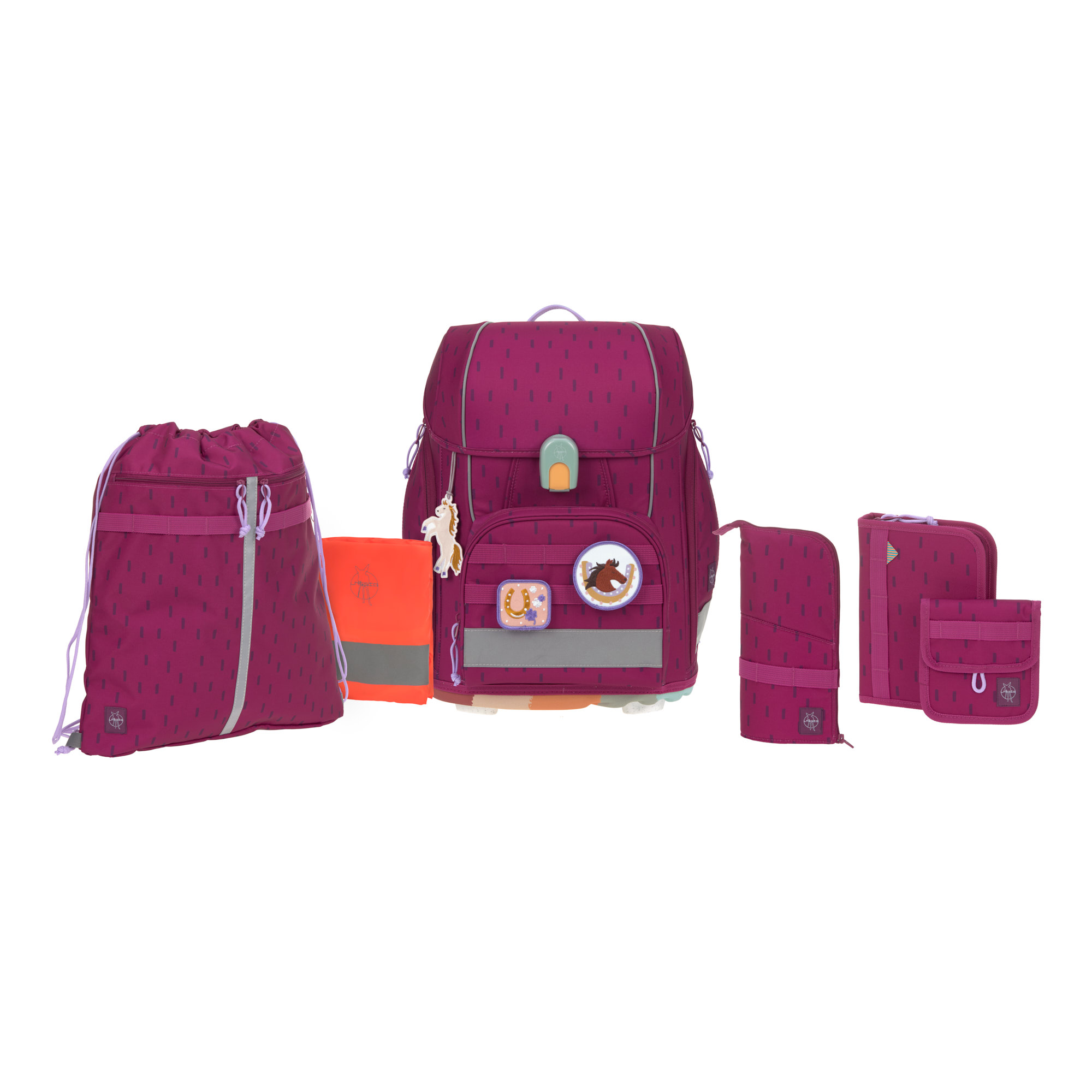 Lässig School Set Boxy Unique Speckles berry